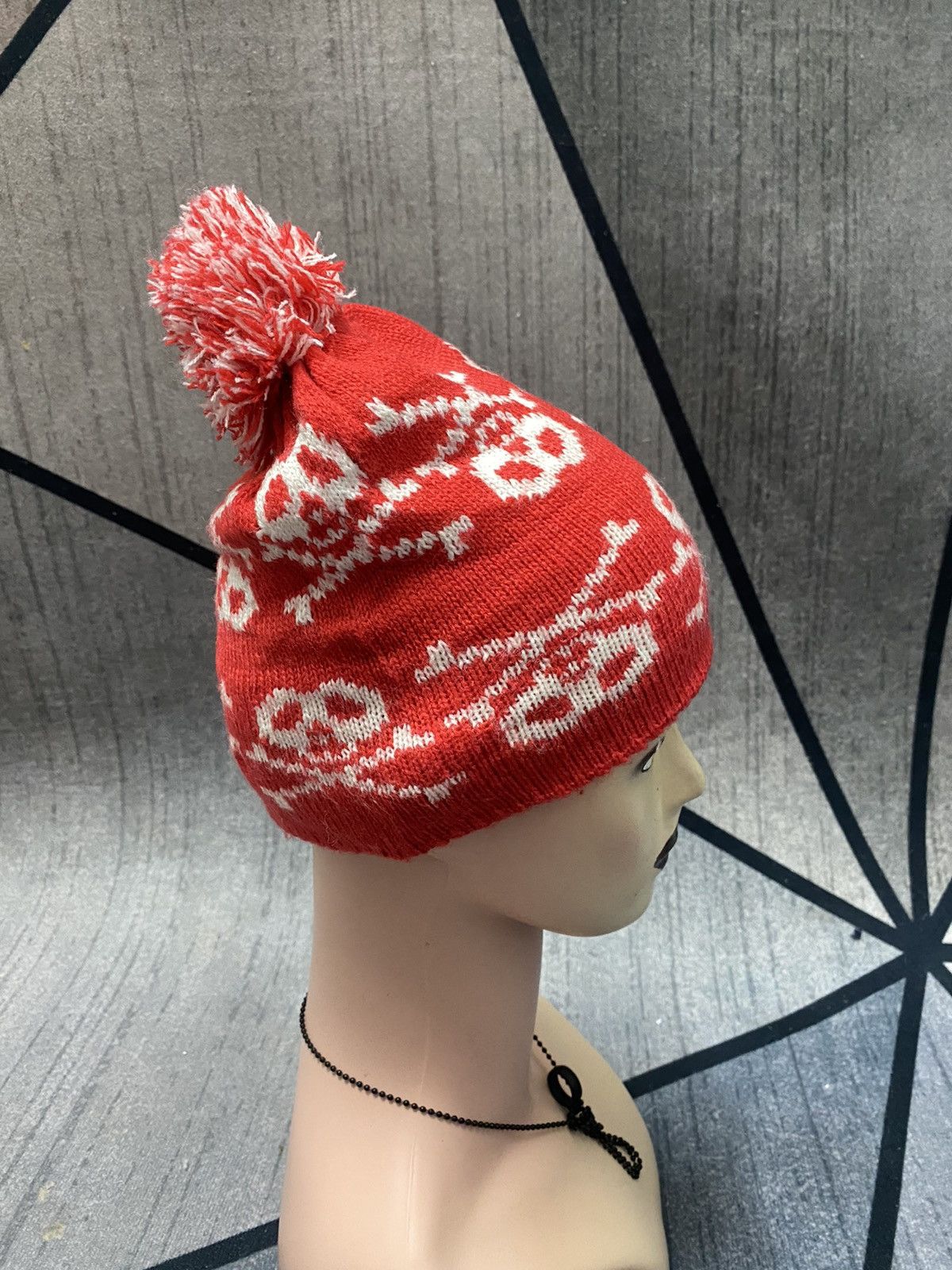 Other Unknown Skull Design Short Beanie Hat Size ONE SIZE - 2 Thumbnail