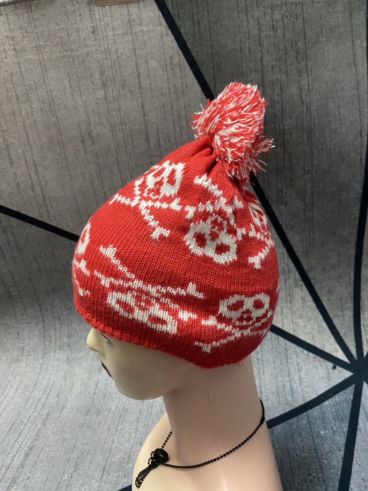 Other Unknown Skull Design Short Beanie Hat Size ONE SIZE - 3 Thumbnail