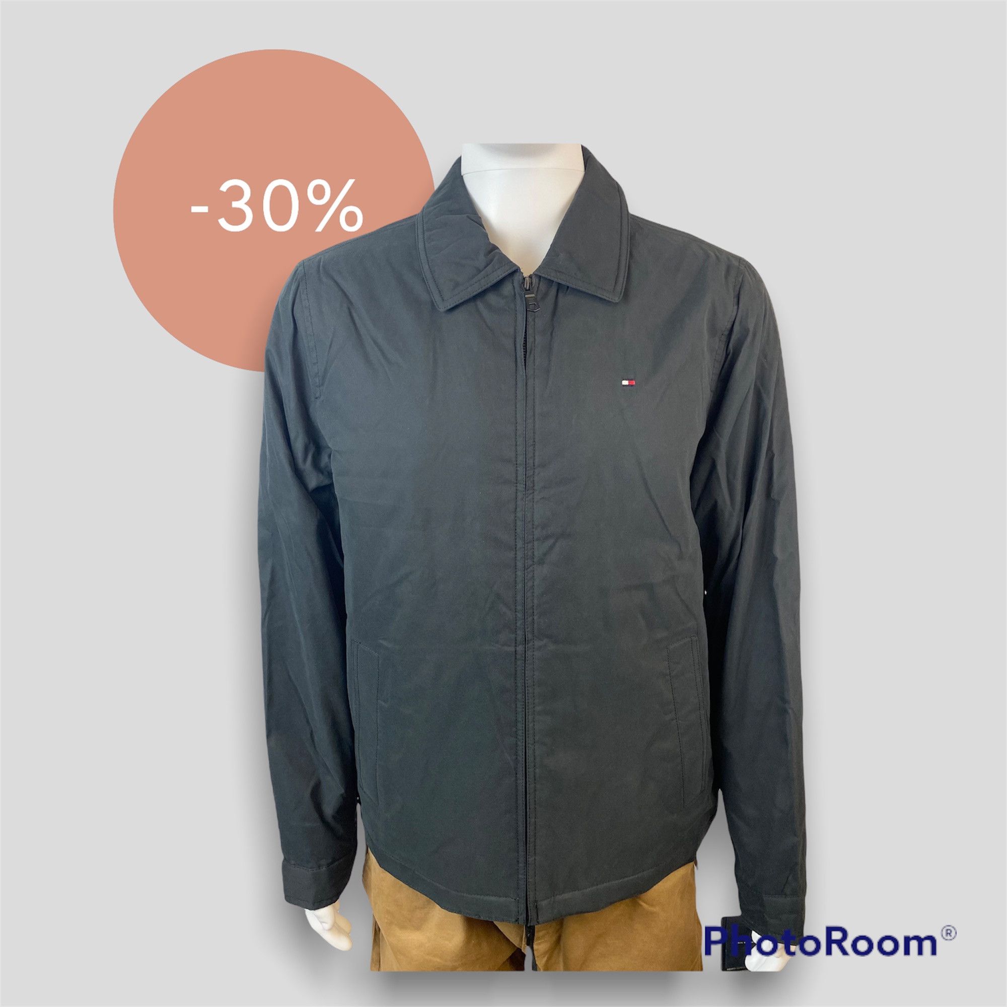 Tommy Hilfiger Mens Classic Zip Twill Jacket - [159AK644]