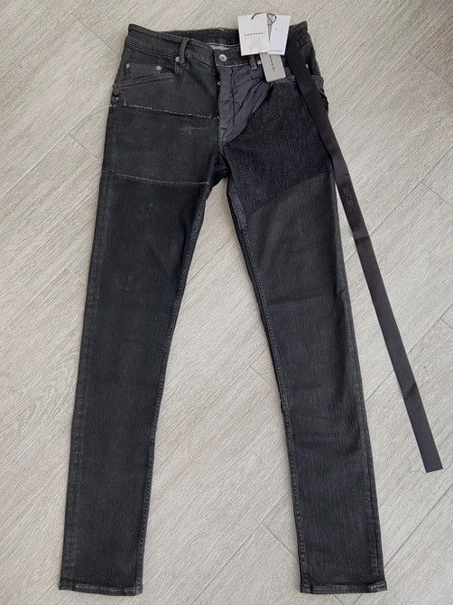 Rick Owens × Rick Owens Drkshdw NEW 🔥 TYRONE COMBO COLLAGE DENIM PHLEGETHON CARTI ASAP Size US 29 - 2 Thumbnail