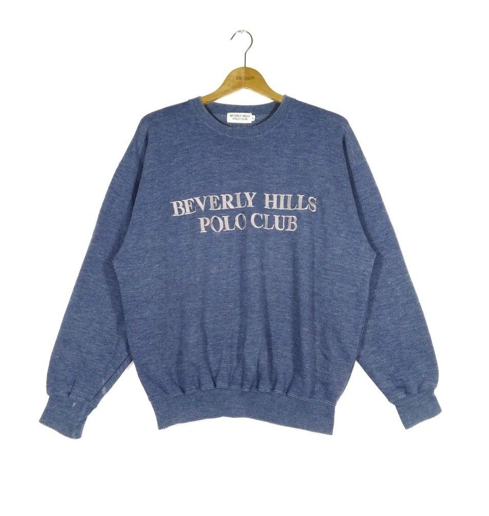Vintage BEVERLY HILLS POLO Club Embroidery Logo Sweatshirt