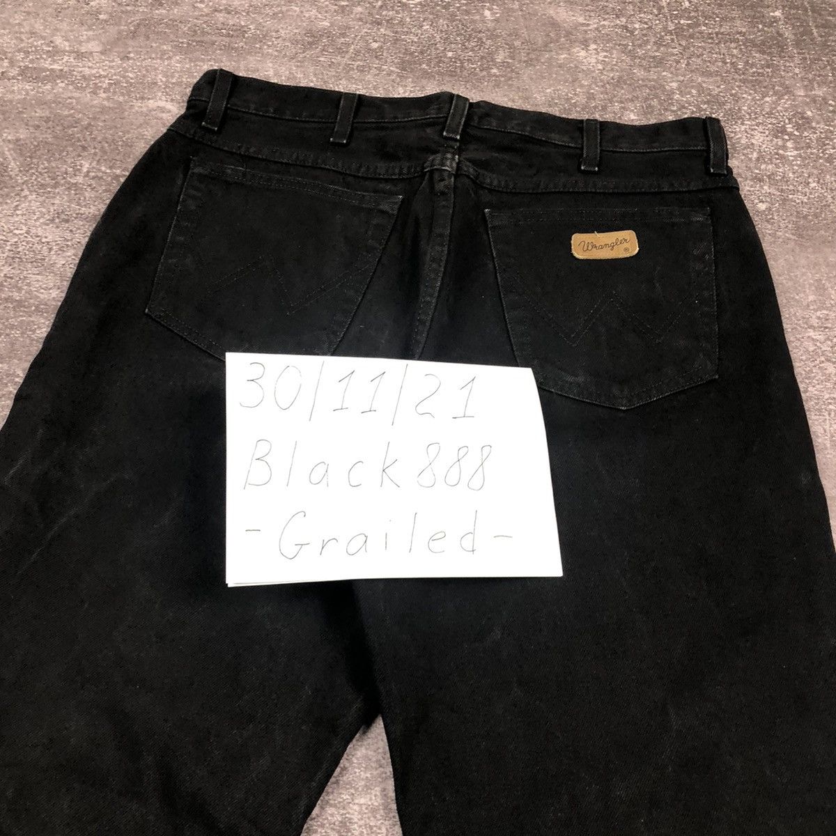 Vintage Vintage Wrangler Black Denim Jeans Size US 36 / EU 52 - 17 Thumbnail