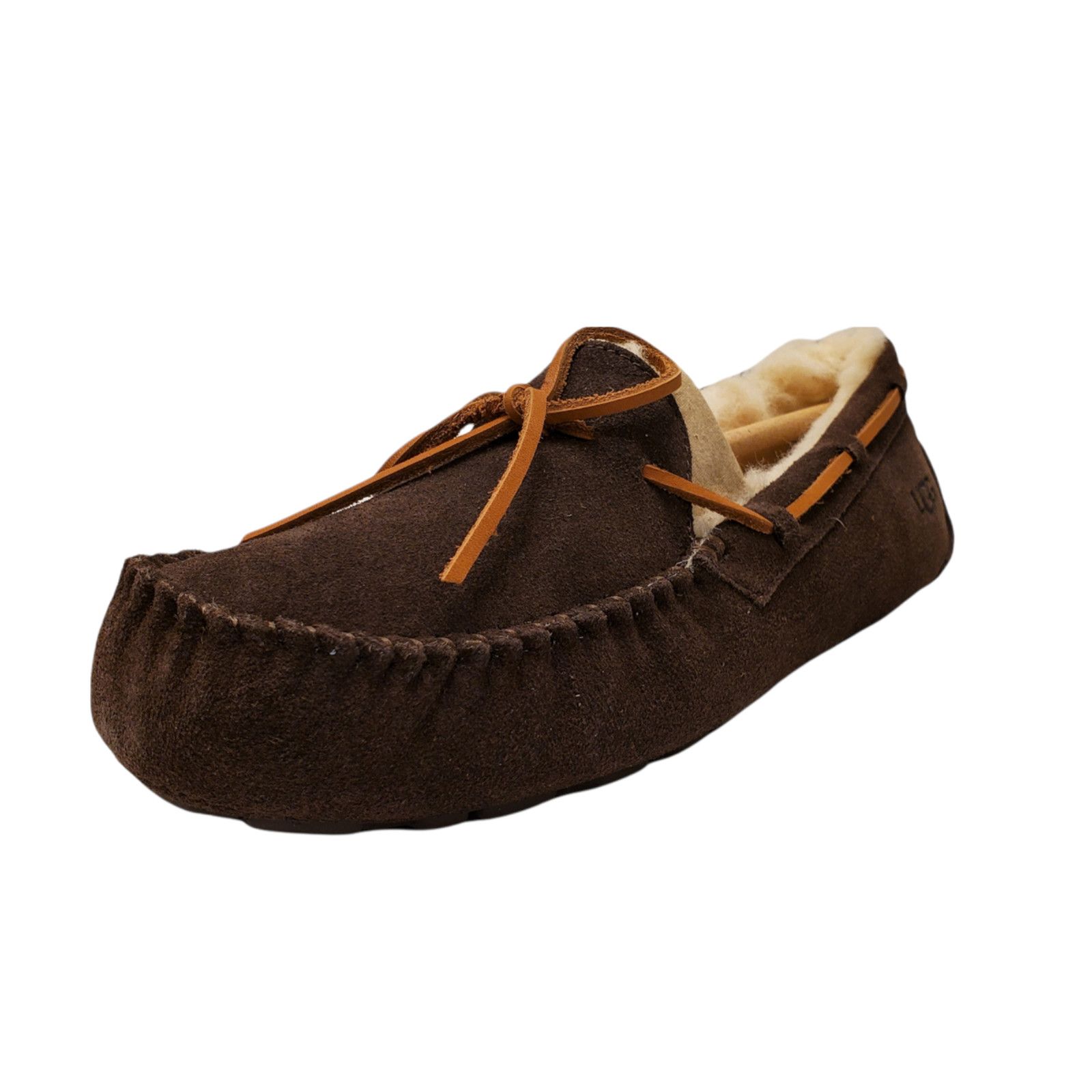 Ugg UGG Mens Olsen Slip-on Moc Toe Slippers Suede Espresso Brown Size US 8.5 / EU 41-42 - 1 Thumbnail
