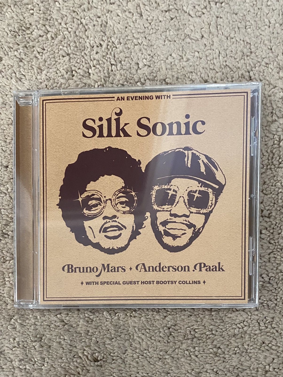 Band Tees Silk Sonic Box Set (With CD and Cream T-Shirt(Size