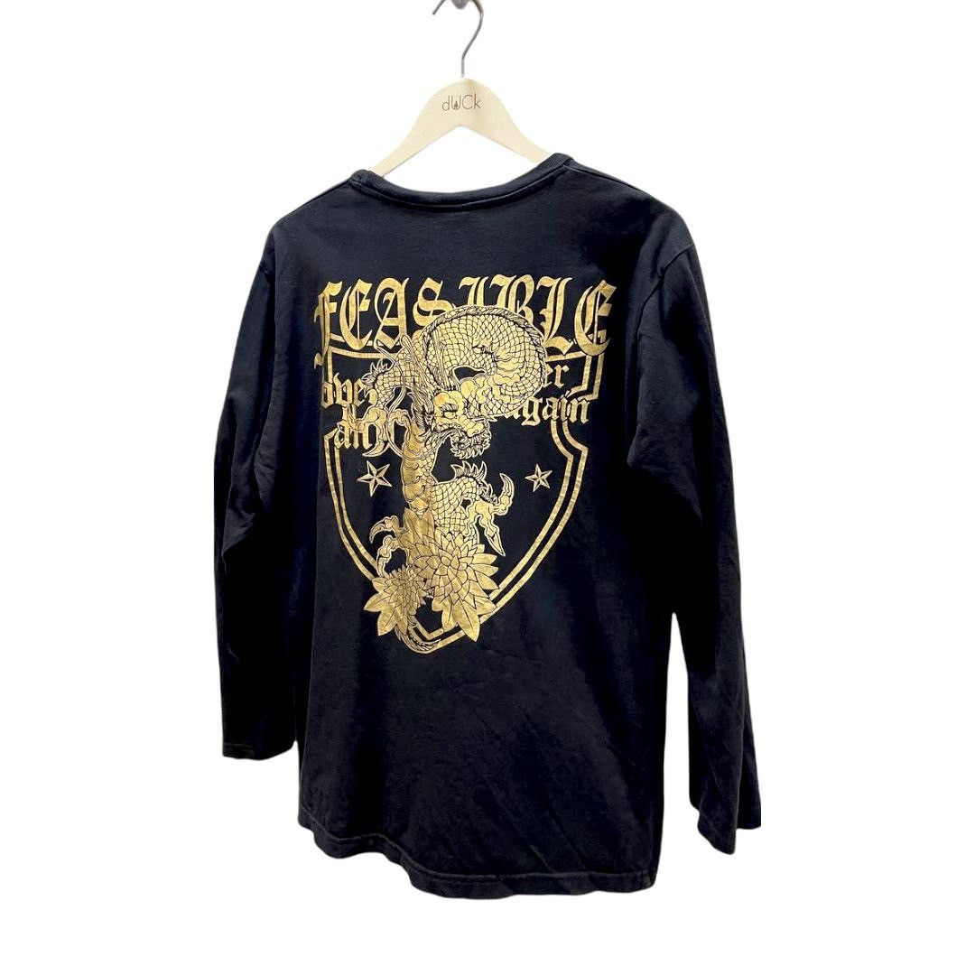 Dragonfly × Japanese Brand × Vintage GOLD DRAGON FEASIBLE SPACE OPERA TATTOO STYLE 100%COTTON Size US M / EU 48-50 / 2 - 9 Thumbnail