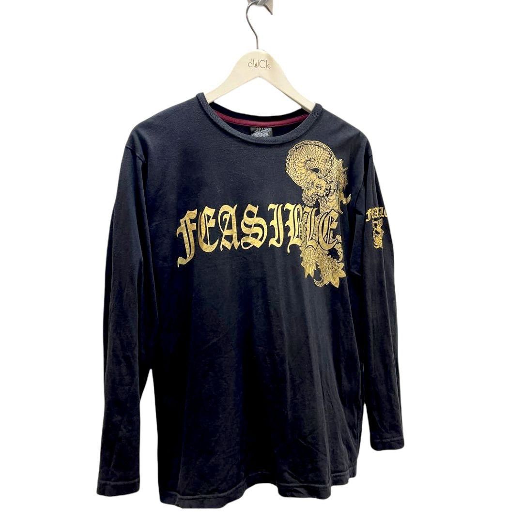 Dragonfly × Japanese Brand × Vintage GOLD DRAGON FEASIBLE SPACE OPERA TATTOO STYLE 100%COTTON Size US M / EU 48-50 / 2 - 3 Thumbnail