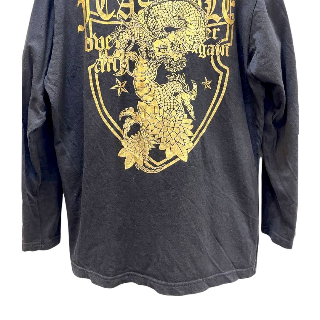 Dragonfly × Japanese Brand × Vintage GOLD DRAGON FEASIBLE SPACE OPERA TATTOO STYLE 100%COTTON Size US M / EU 48-50 / 2 - 11 Thumbnail