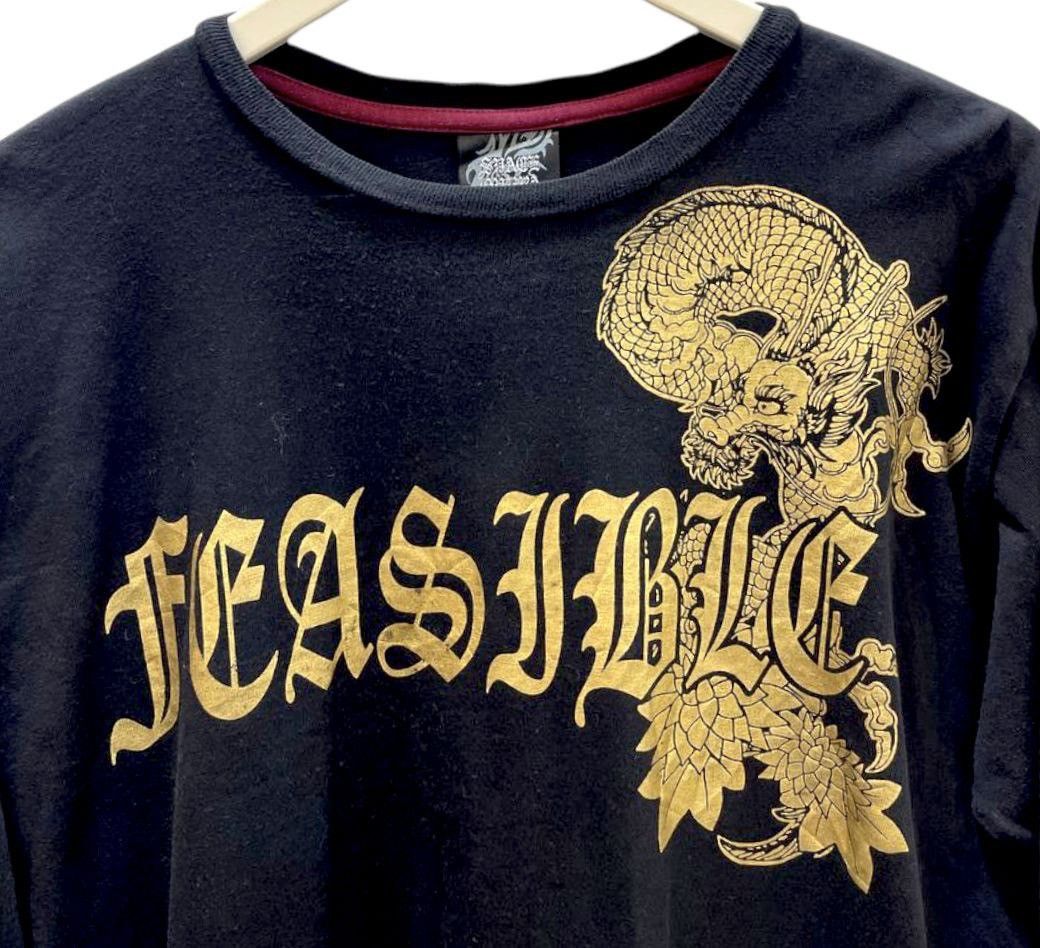 Dragonfly × Japanese Brand × Vintage GOLD DRAGON FEASIBLE SPACE OPERA TATTOO STYLE 100%COTTON Size US M / EU 48-50 / 2 - 5 Thumbnail