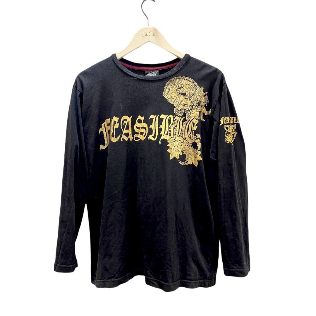 Dragonfly × Japanese Brand × Vintage GOLD DRAGON FEASIBLE SPACE OPERA TATTOO STYLE 100%COTTON Size US M / EU 48-50 / 2 - 1 Thumbnail