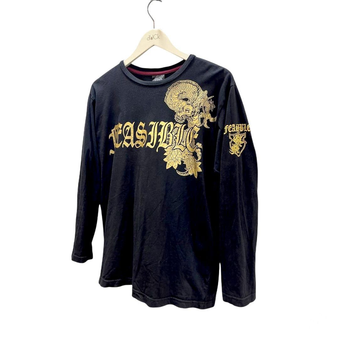 Dragonfly × Japanese Brand × Vintage GOLD DRAGON FEASIBLE SPACE OPERA TATTOO STYLE 100%COTTON Size US M / EU 48-50 / 2 - 4 Thumbnail