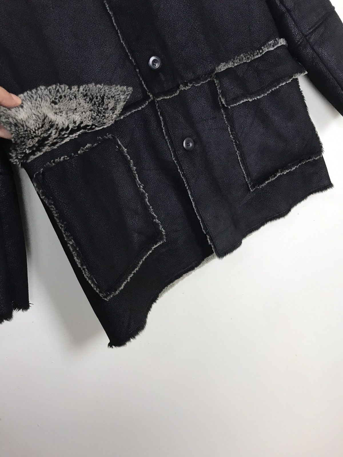 Japanese Brand Vintage Pazzo Denim Store Sherpa Acrylic Winter Jacket Size US S / EU 44-46 / 1 - 6 Thumbnail