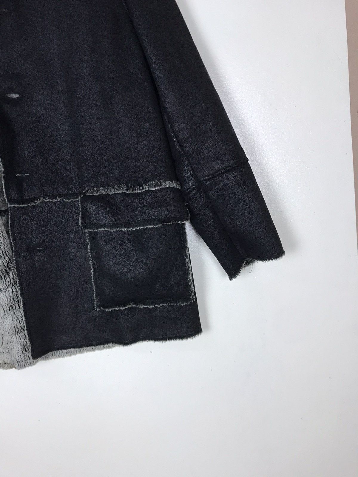 Japanese Brand Vintage Pazzo Denim Store Sherpa Acrylic Winter Jacket Size US S / EU 44-46 / 1 - 13 Thumbnail