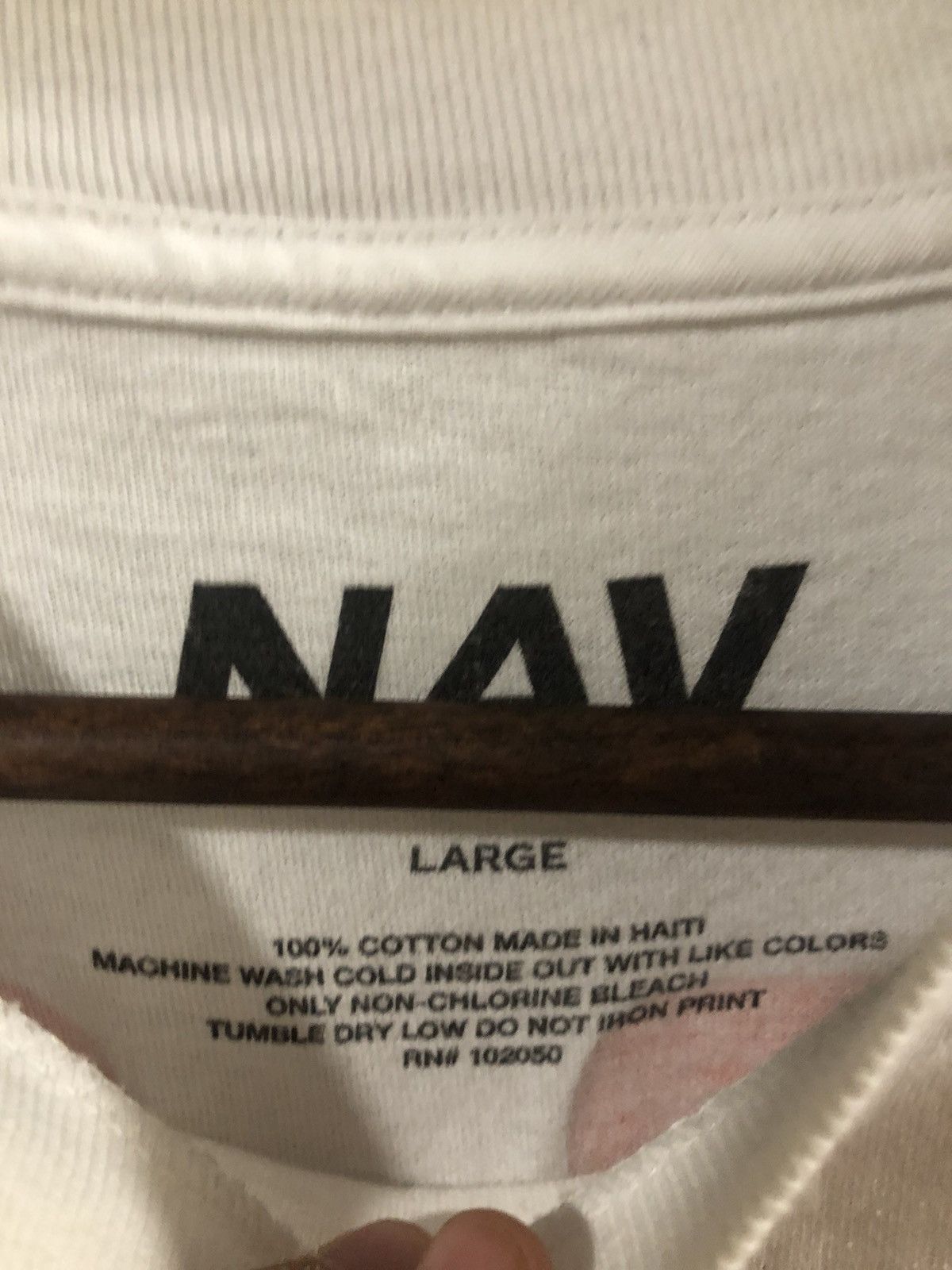Vlone Vlone x NAV Bad Habits White T-Shirt Size US L / EU 52-54 / 3 - 2 Thumbnail