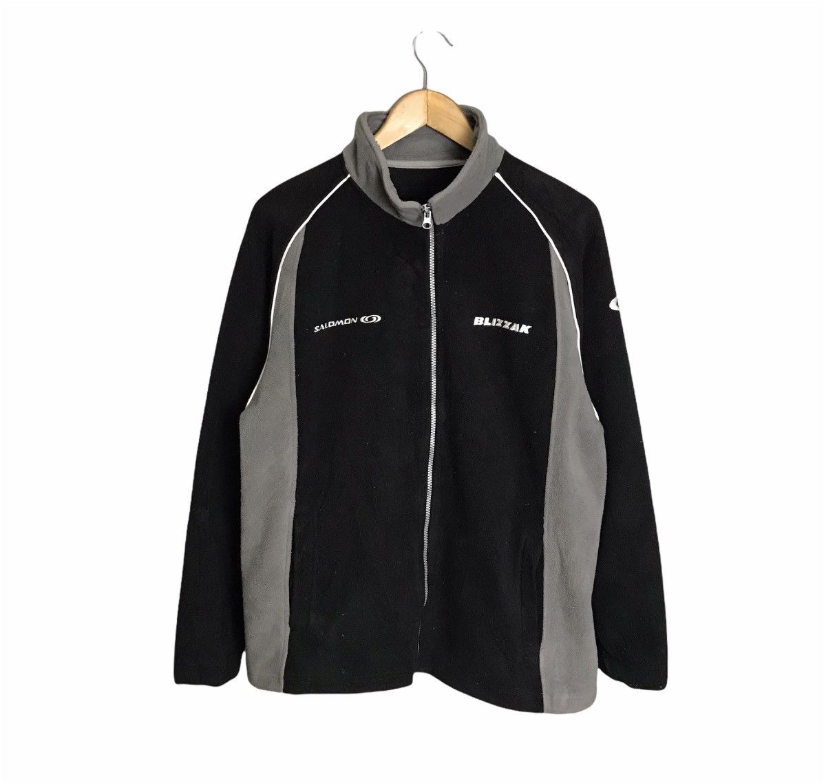 Salomon × Sports Specialties × Vintage Salomon Blizzak Bridgestone fleece zipper jacket Size US L / EU 52-54 / 3 - 1 Thumbnail