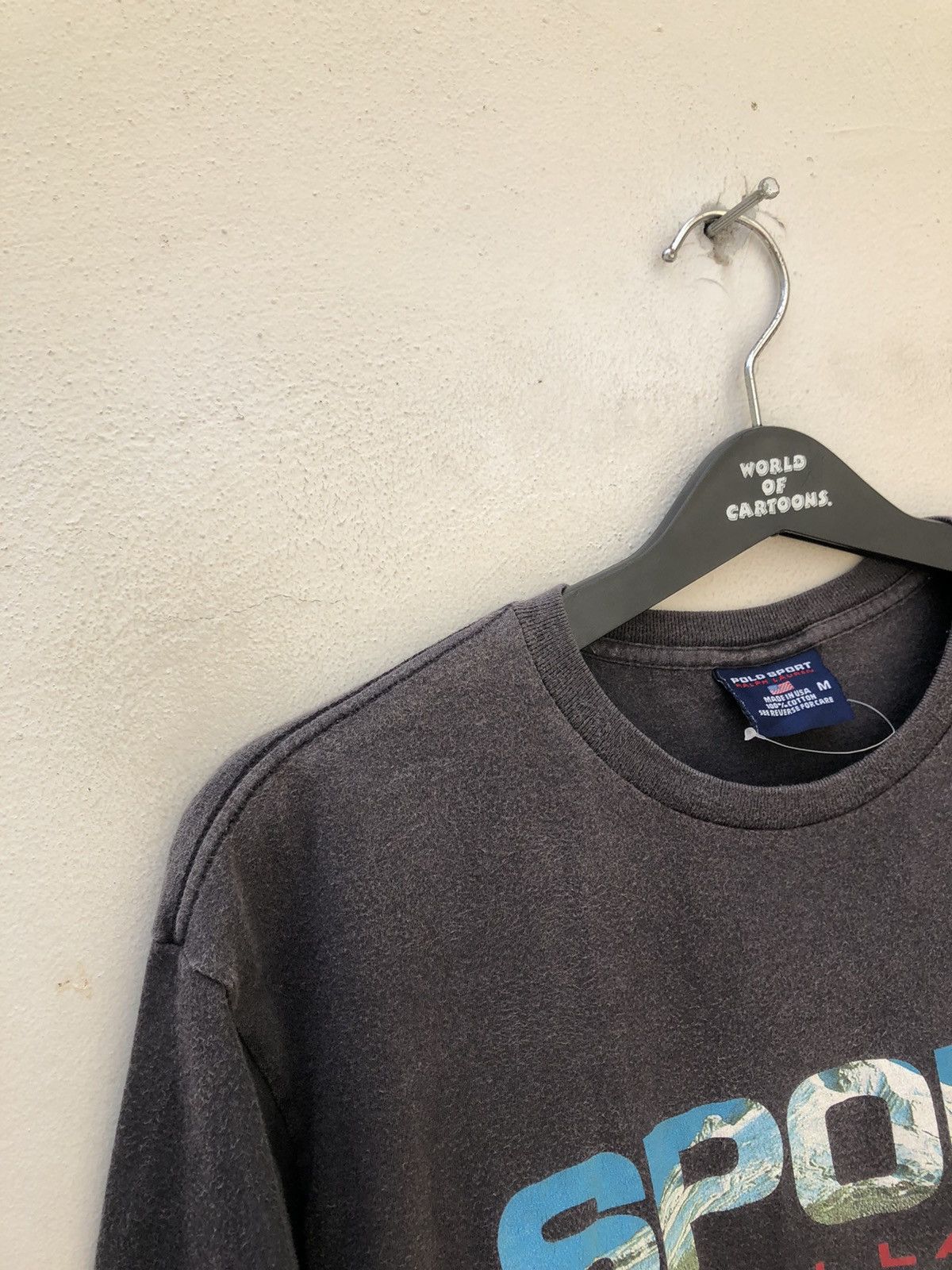 Polo Ralph Lauren × Ralph Lauren Vintage 90s Polo Sport Ralph Lauren Sun Faded Spell Out tees Size US M / EU 48-50 / 2 - 7 Thumbnail