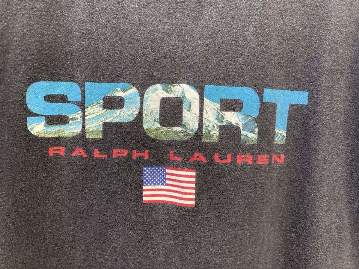 Polo Ralph Lauren × Ralph Lauren Vintage 90s Polo Sport Ralph Lauren Sun Faded Spell Out tees Size US M / EU 48-50 / 2 - 2 Thumbnail