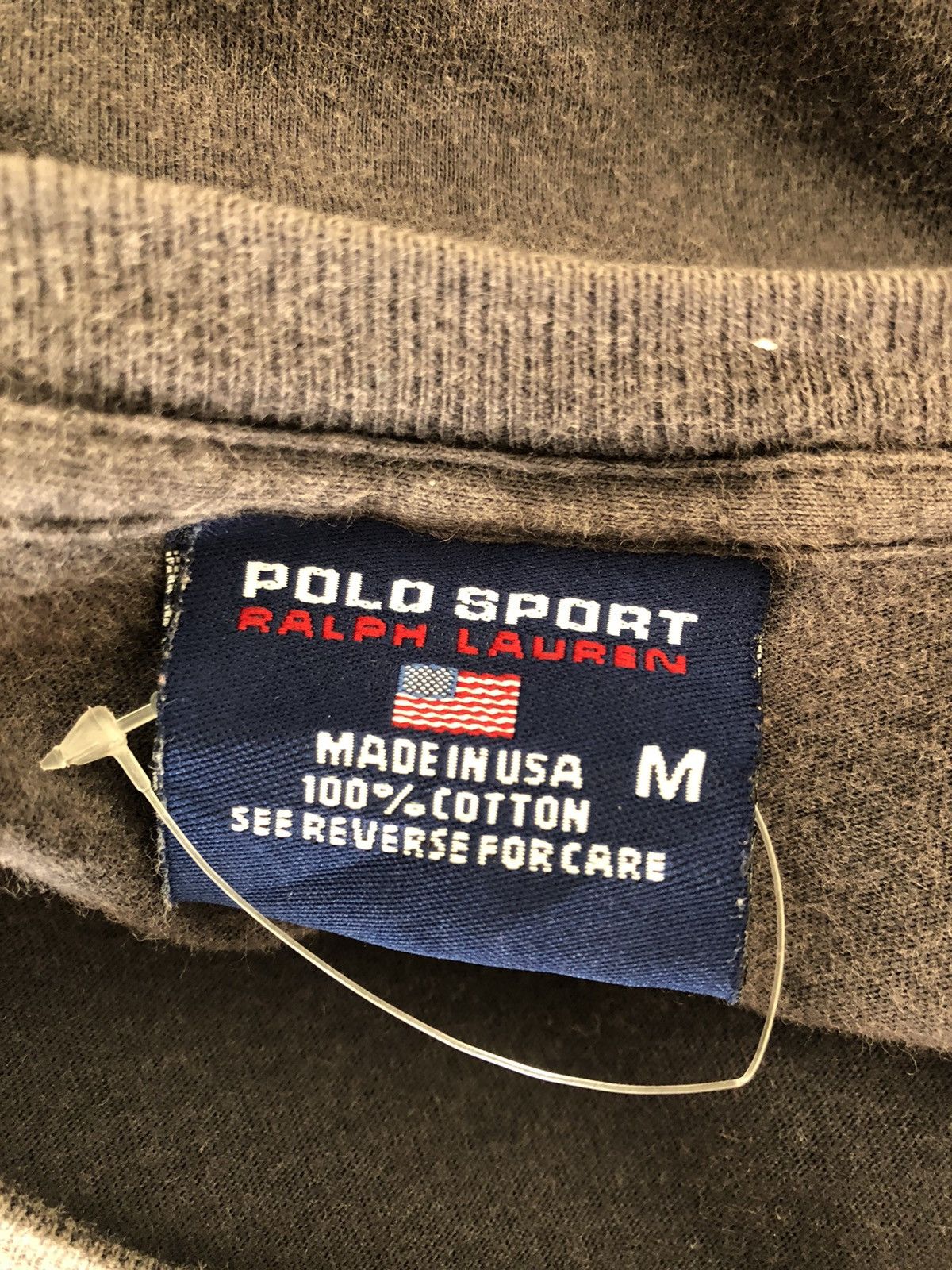 Polo Ralph Lauren × Ralph Lauren Vintage 90s Polo Sport Ralph Lauren Sun Faded Spell Out tees Size US M / EU 48-50 / 2 - 14 Thumbnail