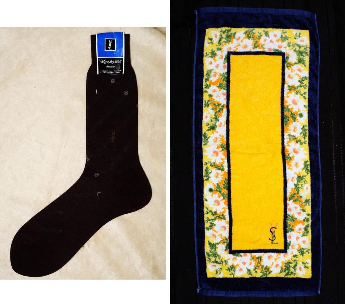 Yves Saint Laurent Y$L- Yves Saint Laurent Socks & Sports Towel Size ONE SIZE - 1 Thumbnail