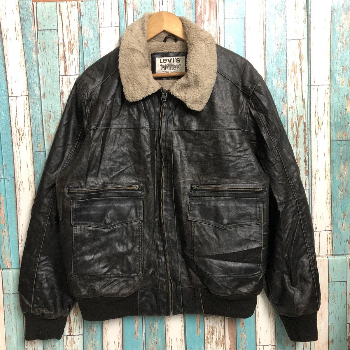 Levi's × Levi's Vintage Clothing 🔥Rare Levi’s Furr Bomber Jacket Size US XL / EU 56 / 4 - 1 Thumbnail