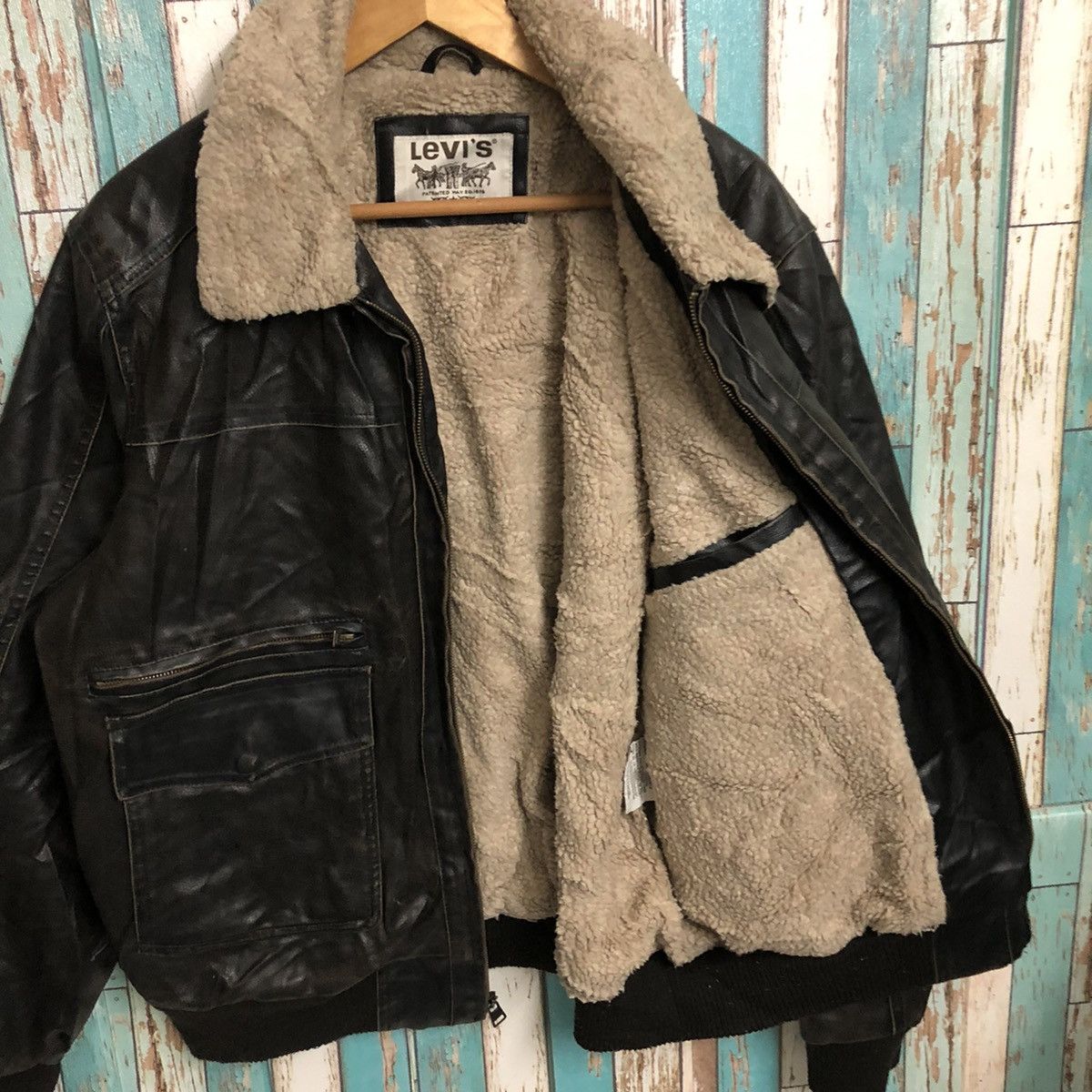 Levi's × Levi's Vintage Clothing 🔥Rare Levi’s Furr Bomber Jacket Size US XL / EU 56 / 4 - 9 Thumbnail