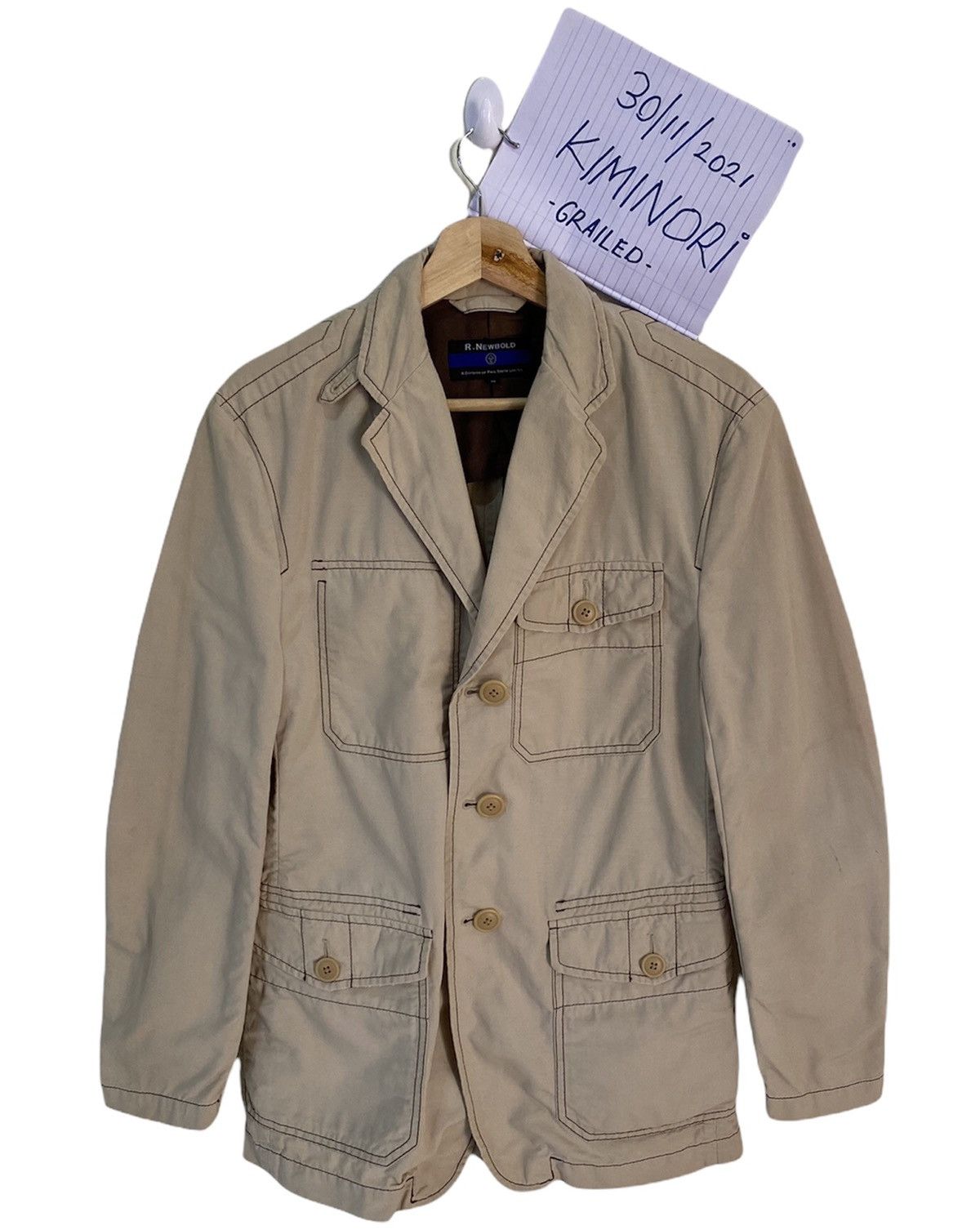 Paul Smith × R.Newbold × Vintage R.NEWBOLD RECONSTRUCT BLAZER COAT JACKET Size US M / EU 48-50 / 2 - 7 Thumbnail