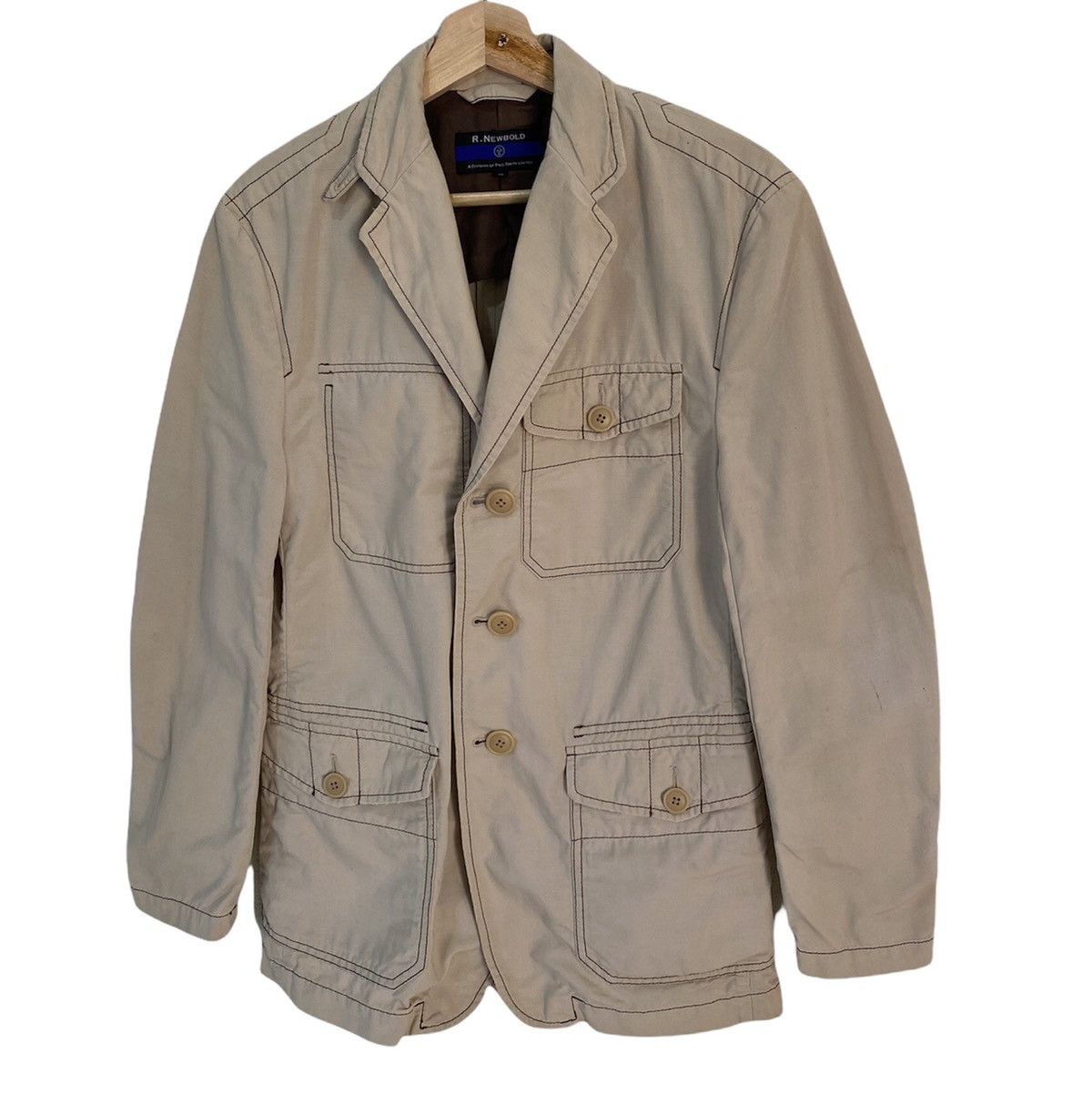 Paul Smith × R.Newbold × Vintage R.NEWBOLD RECONSTRUCT BLAZER COAT JACKET Size US M / EU 48-50 / 2 - 2 Thumbnail