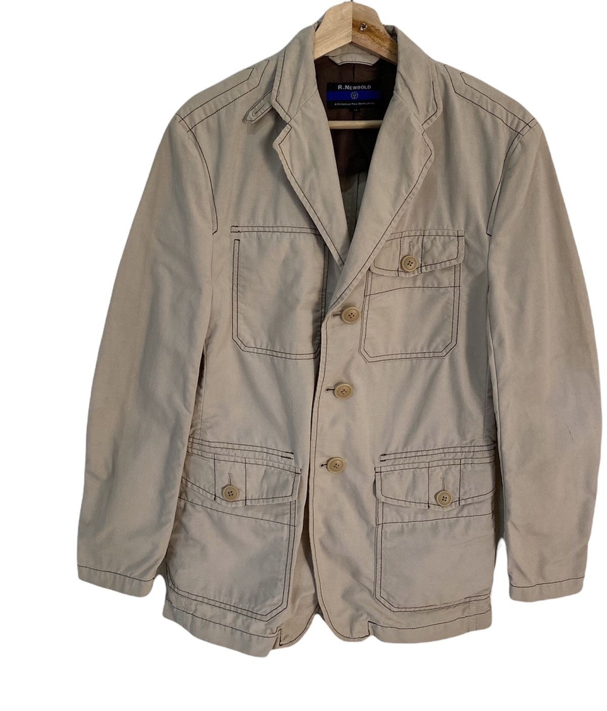 Paul Smith × R.Newbold × Vintage R.NEWBOLD RECONSTRUCT BLAZER COAT JACKET Size US M / EU 48-50 / 2 - 6 Thumbnail