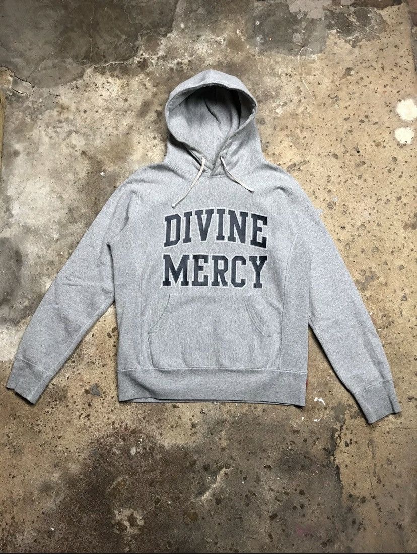 Supreme 2009 Supreme Divine Mercy Hoodie FW09 RARE Gray Hoodie Grailed