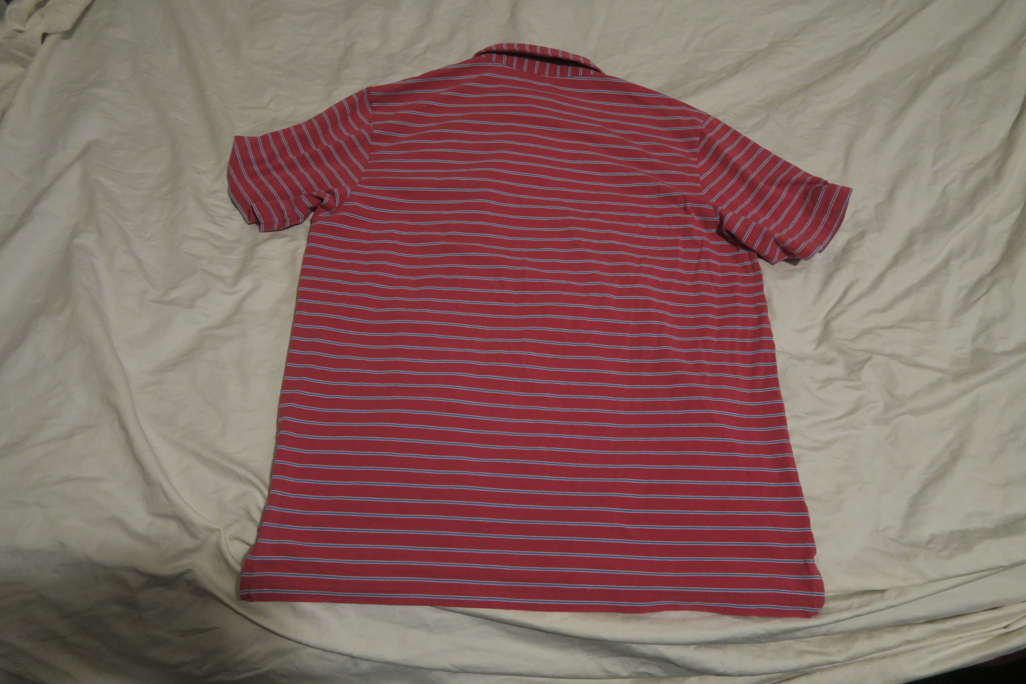 Peter Millar Peter Millar Cape Red Indiana Seaside Wash Stripe Polo Size US L / EU 52-54 / 3 - 6 Thumbnail