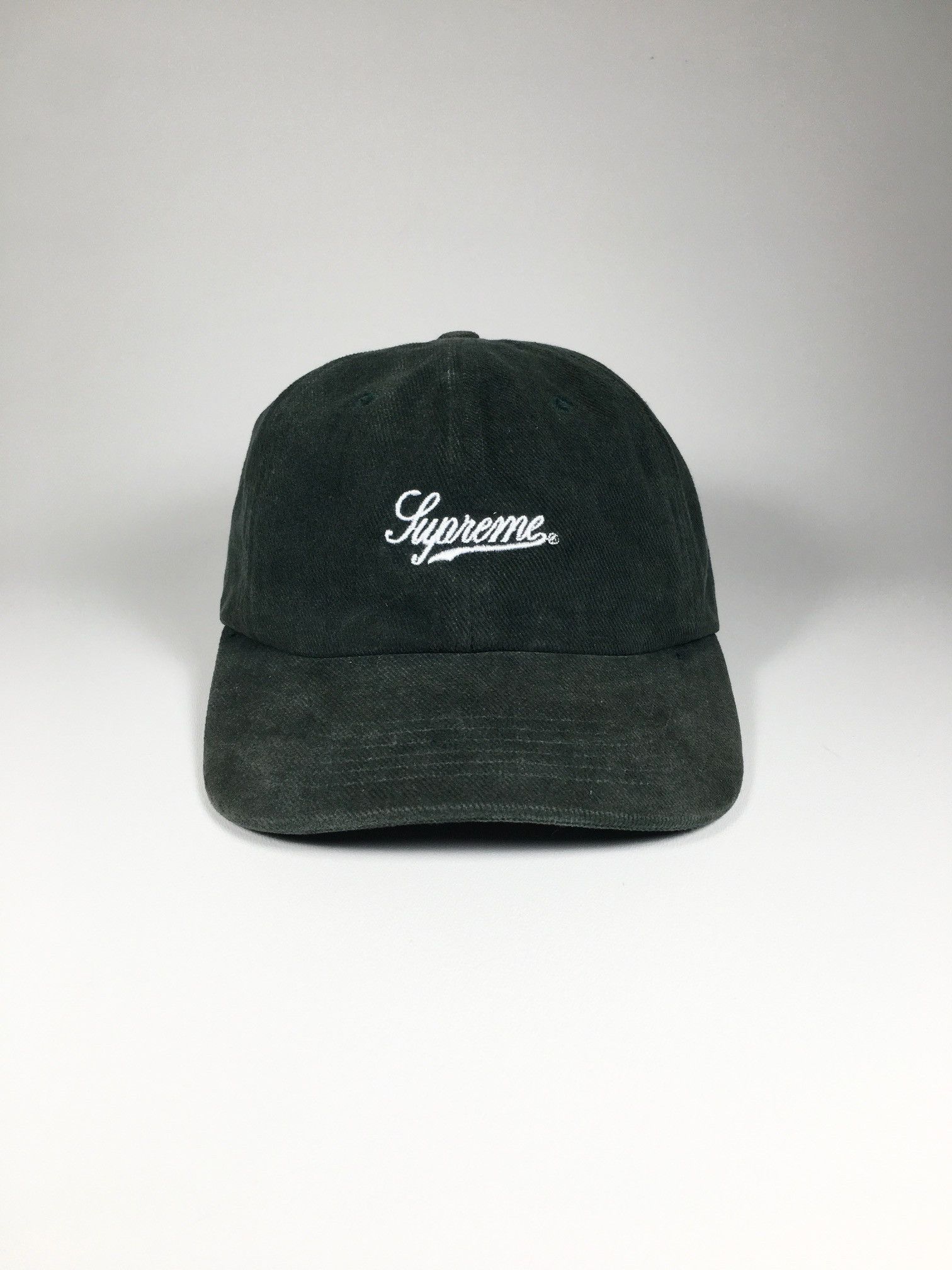 Supreme Supreme FW17 Brushed Twill Script 6-Panel Forest Green Size ONE SIZE - 4 Thumbnail