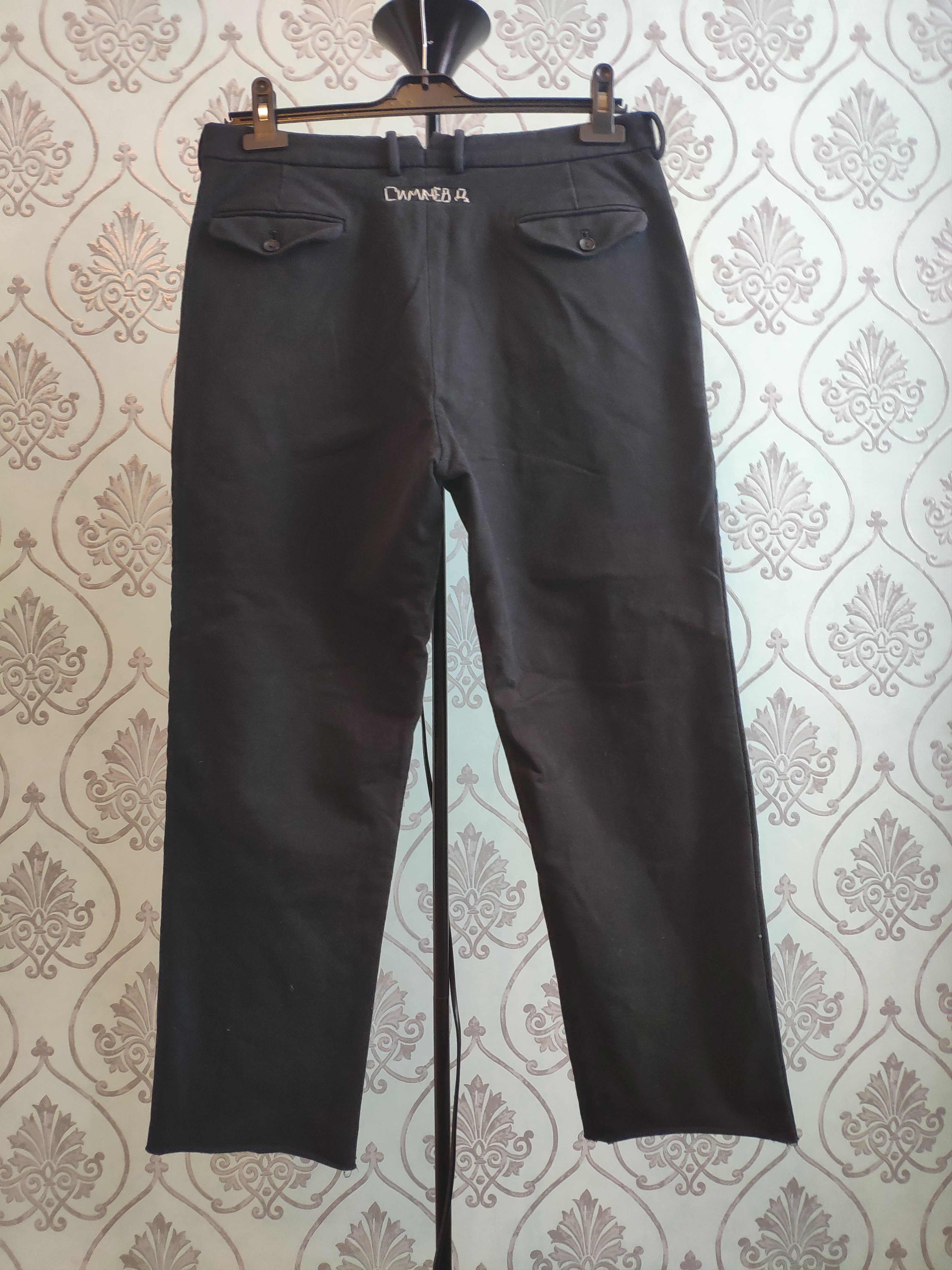 Denis Simachev OG cropped trousers.Like Rick Owens or Dries van Noten Size US 30 / EU 46 - 1 Thumbnail