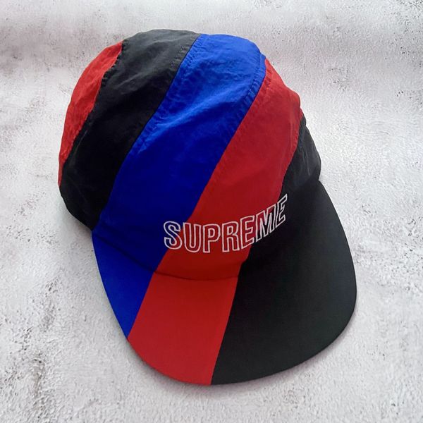 Supreme Supreme Diagonal Stripe Nylon Hat | Grailed