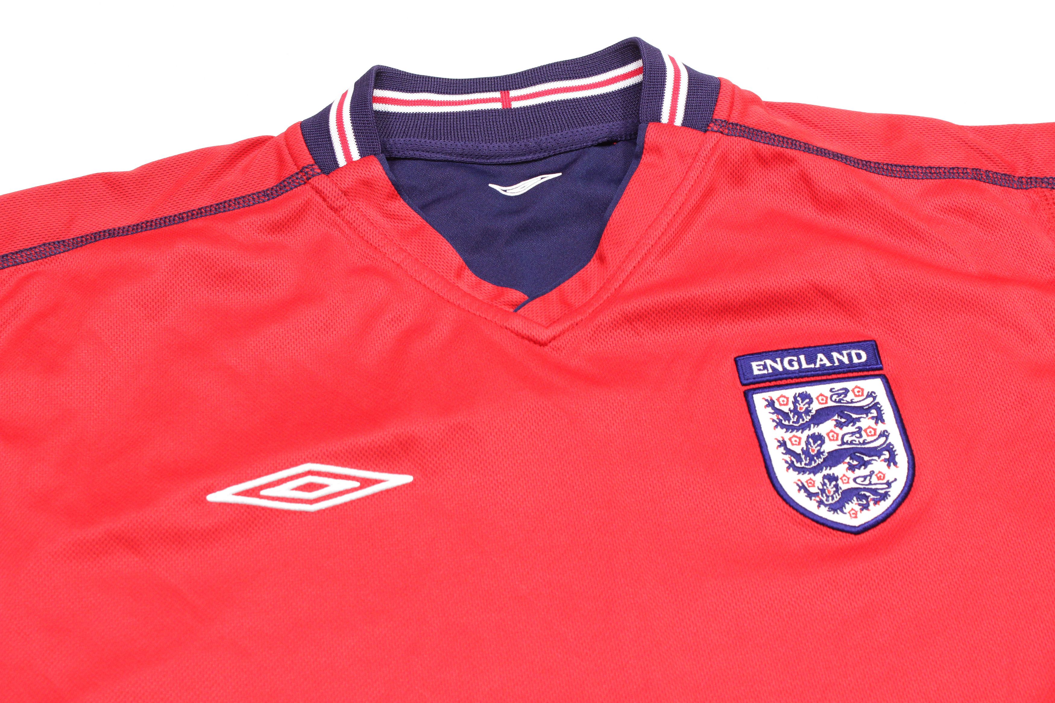 Umbro 2004 England Reversible Sport T-Shirt Vintage Size US XL / EU 56 / 4 - 5 Thumbnail