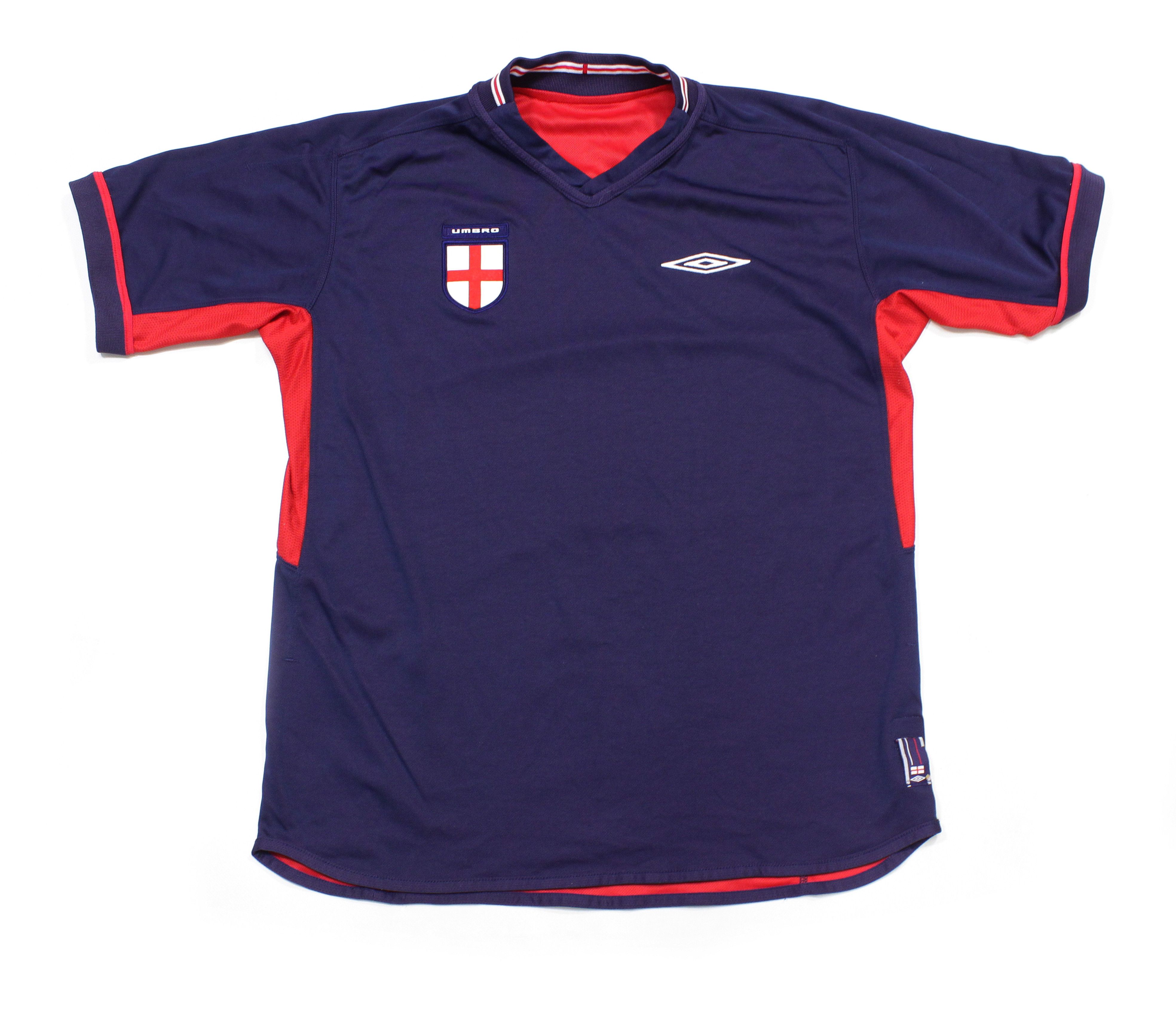Umbro 2004 England Reversible Sport T-Shirt Vintage Size US XL / EU 56 / 4 - 3 Thumbnail