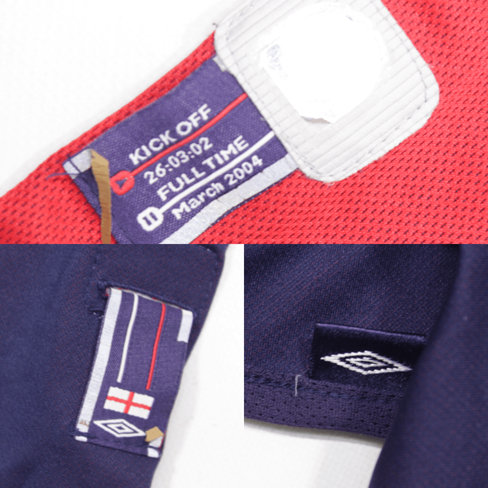 Umbro 2004 England Reversible Sport T-Shirt Vintage Size US XL / EU 56 / 4 - 12 Thumbnail