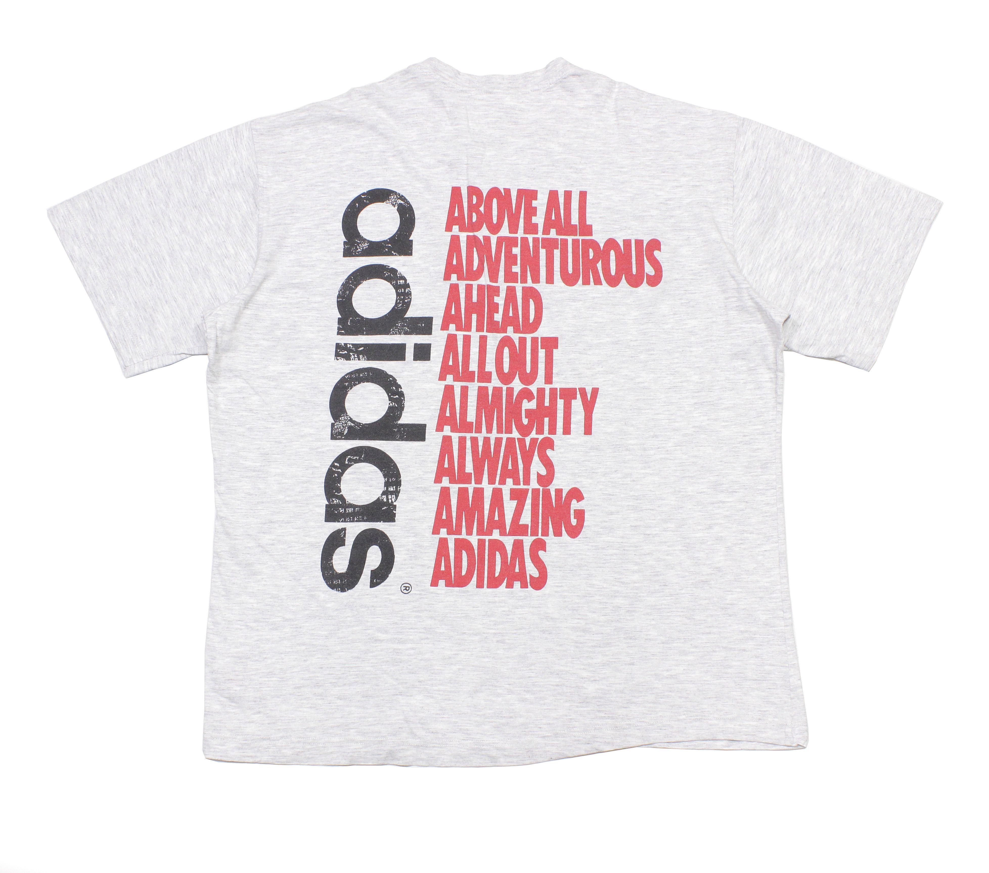 Adidas 90S Big Logo T-Shirt Size US M / EU 48-50 / 2 - 1 Thumbnail