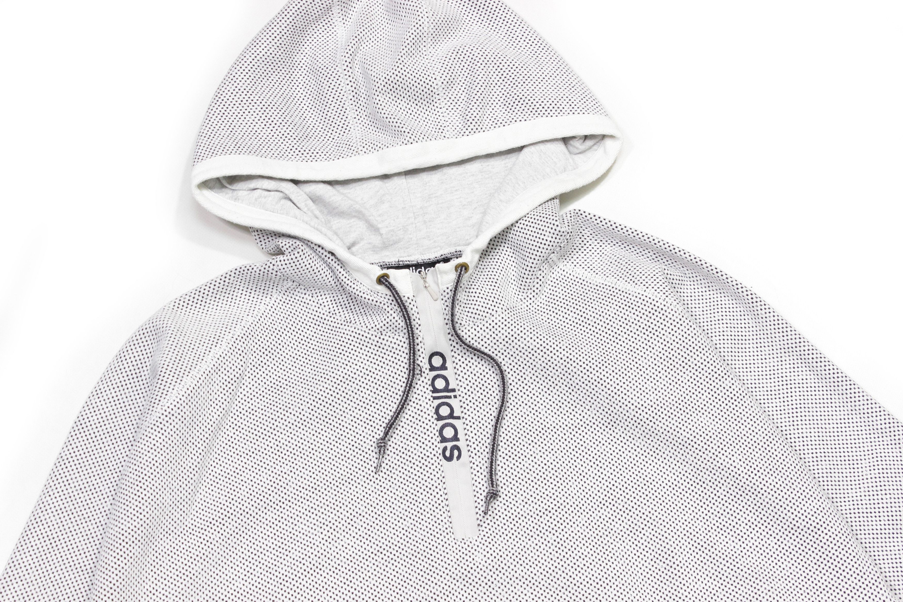 Adidas 90S Logo Textured Hoodie Size US M / EU 48-50 / 2 - 3 Thumbnail