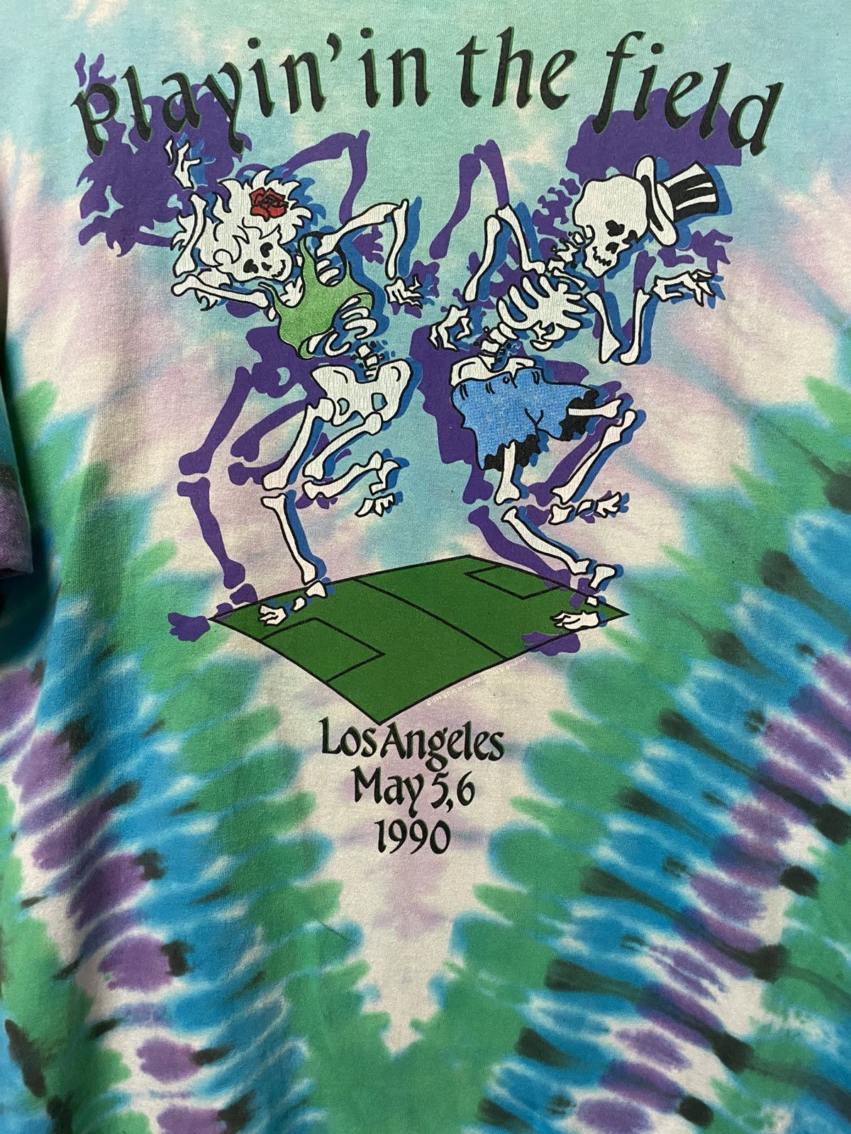 Band Tees 1990 Vintage Tie Dye Grateful Dead Tee Size US XL / EU 56 / 4 - 3 Thumbnail