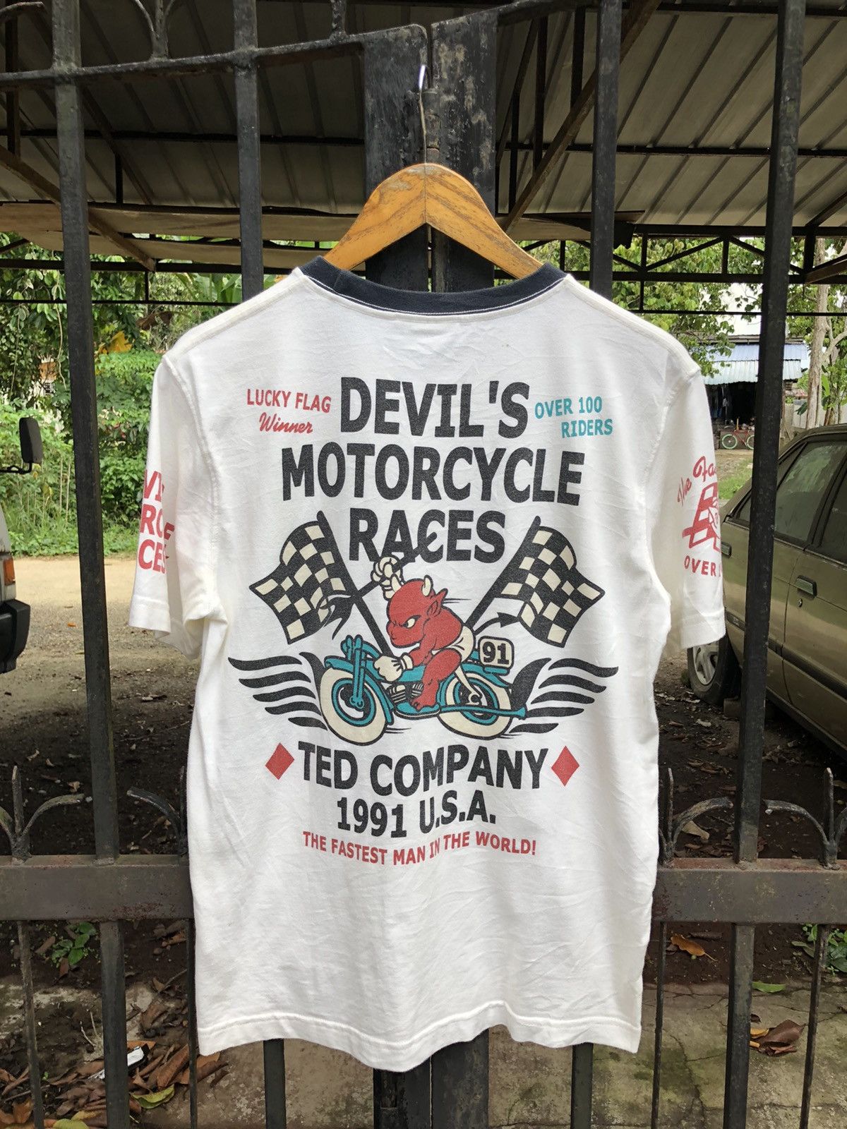 Japanese Brand Ted Company Devils Motorcycle Races Size US S / EU 44-46 / 1 - 1 Thumbnail