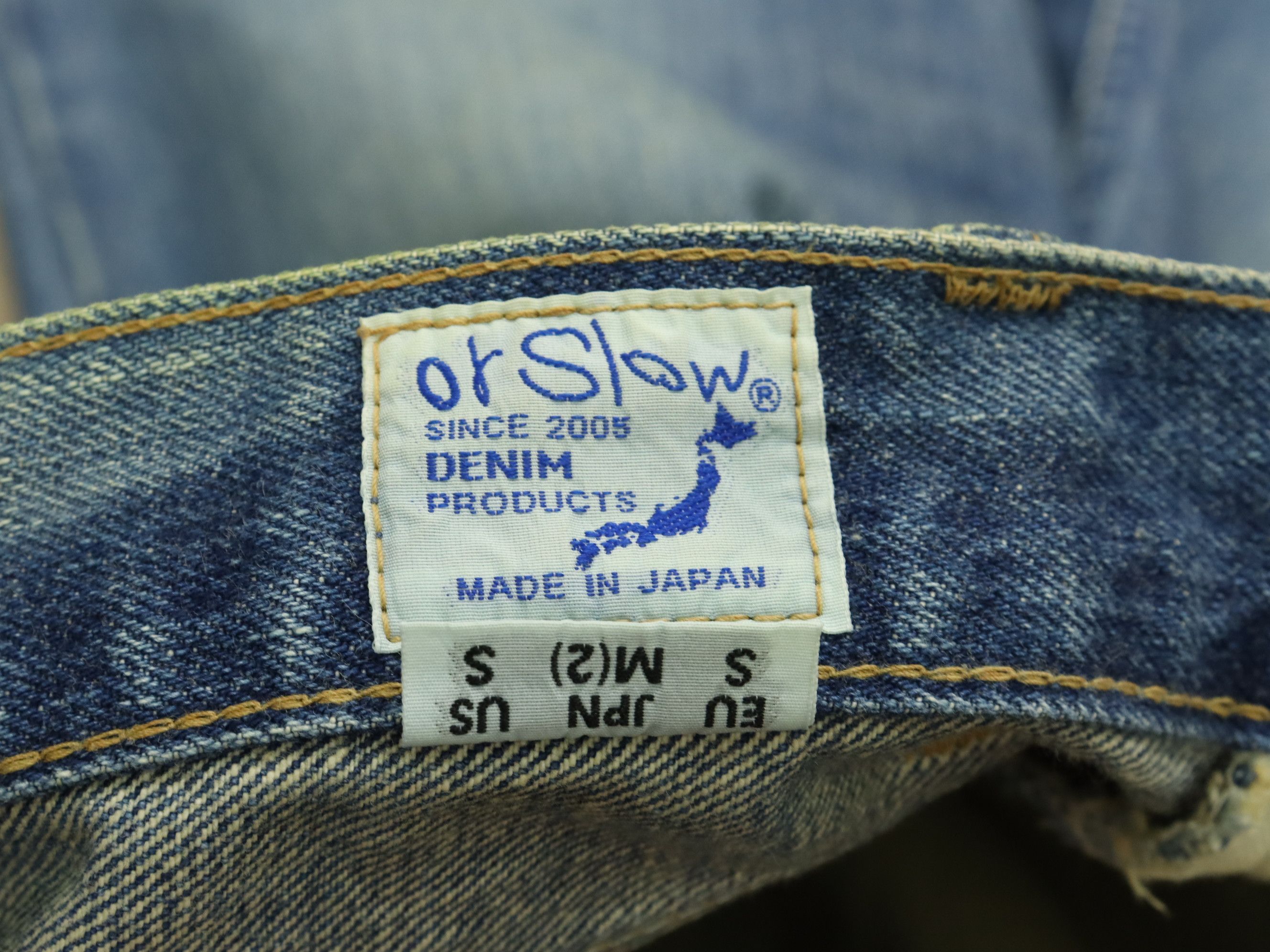 Orslow ORSLOW Flare Denim Jean Pant Size US 30 / EU 46 - 20 Thumbnail
