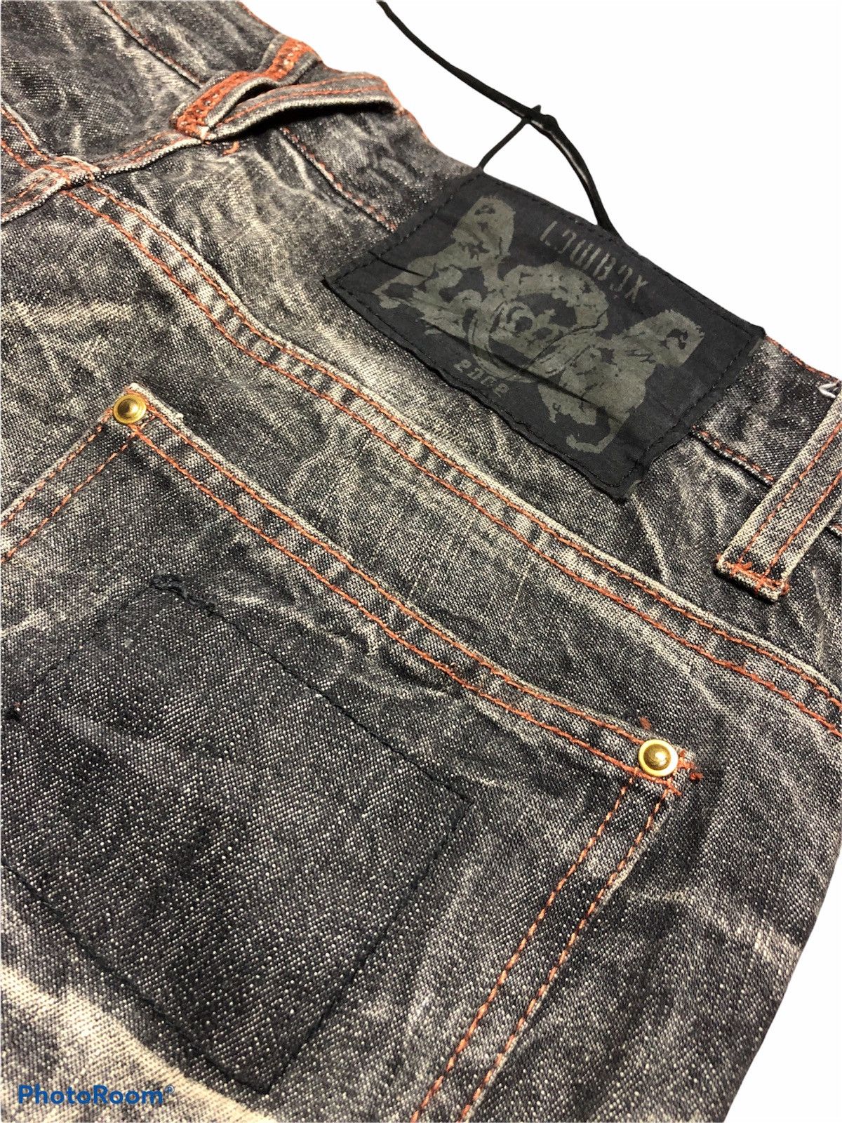 Japanese Brand FLARED RUSTY DISTRESSED DENIM BY LOWBOX Size US 32 / EU 48 - 8 Thumbnail