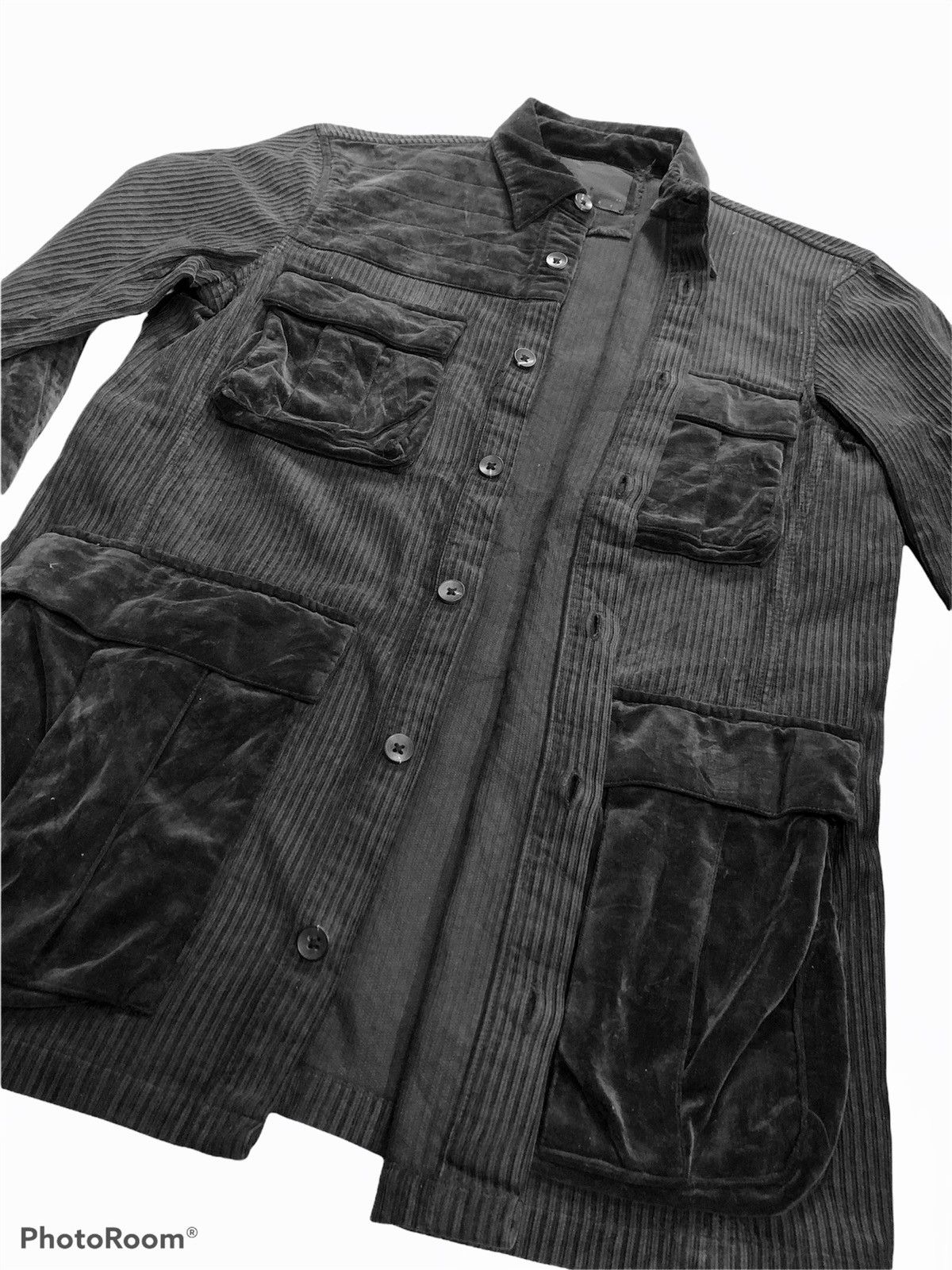 Japanese Brand Ouret Utility Corduroy Velvet Jacket Size US S / EU 44-46 / 1 - 6 Thumbnail