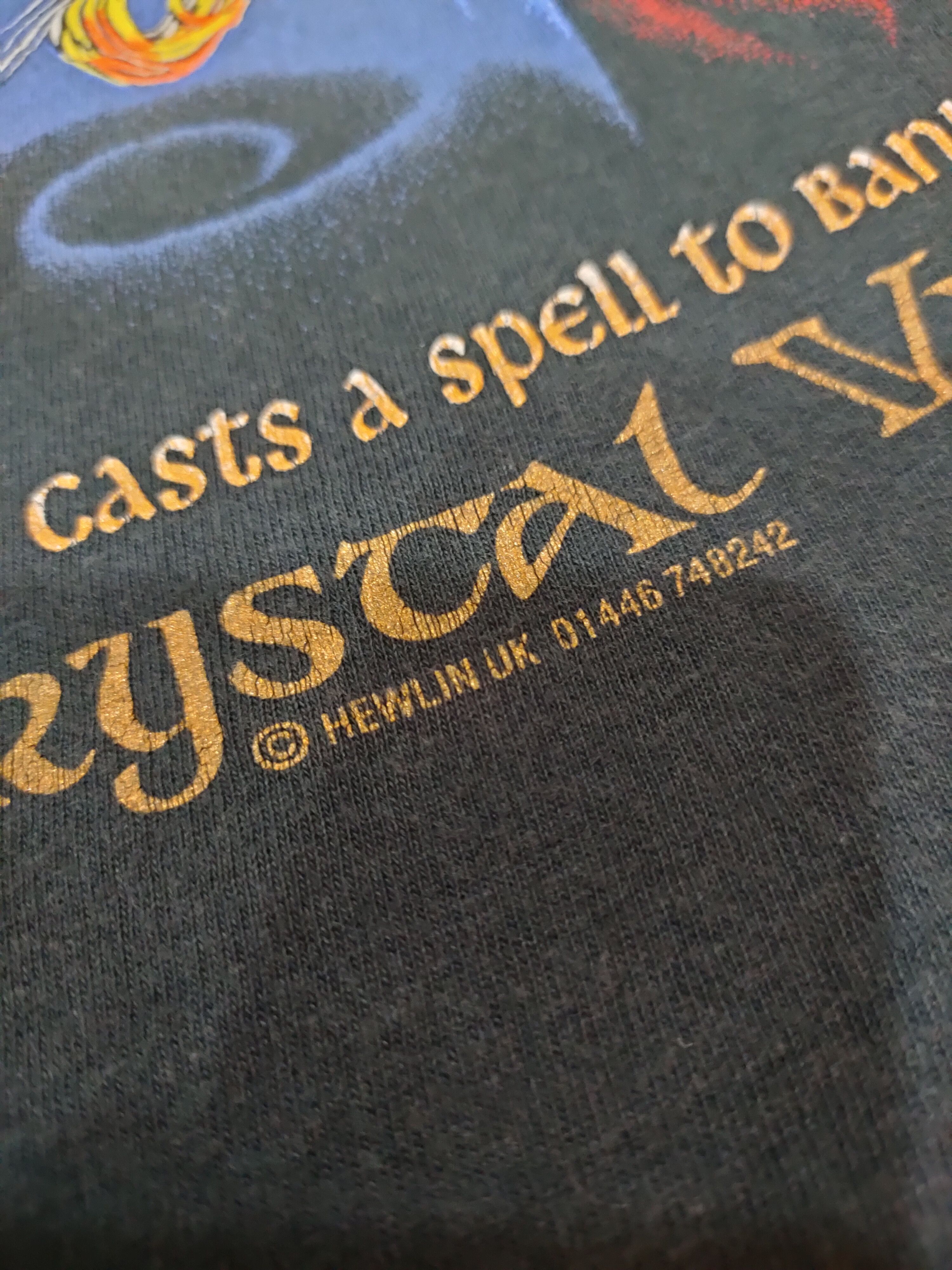 Vintage 90s DRAGON AND WIZARD CRYSTAL VISION SHIRT HEWLIN UK Size US M / EU 48-50 / 2 - 8 Thumbnail