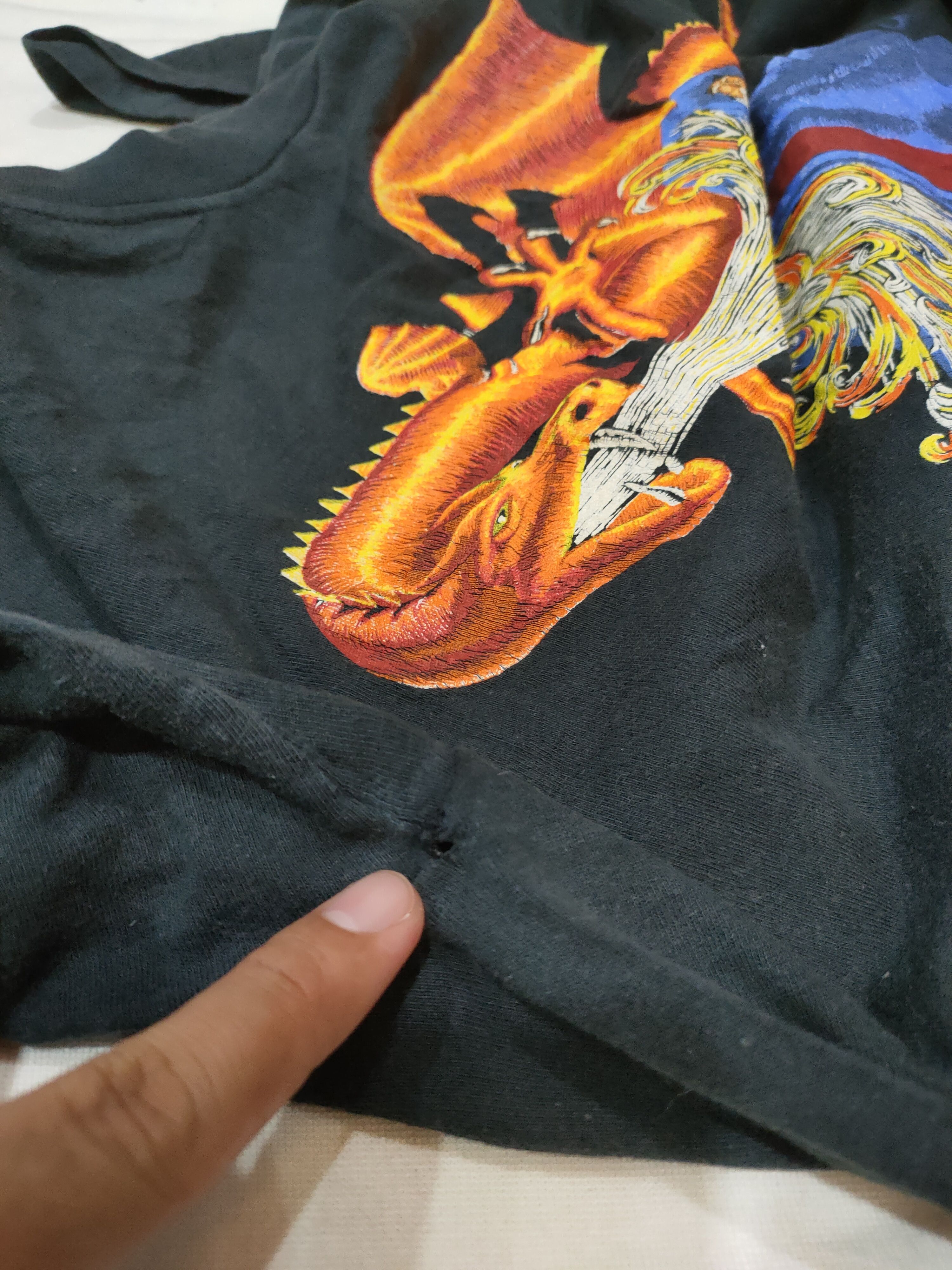 Vintage 90s DRAGON AND WIZARD CRYSTAL VISION SHIRT HEWLIN UK Size US M / EU 48-50 / 2 - 4 Thumbnail