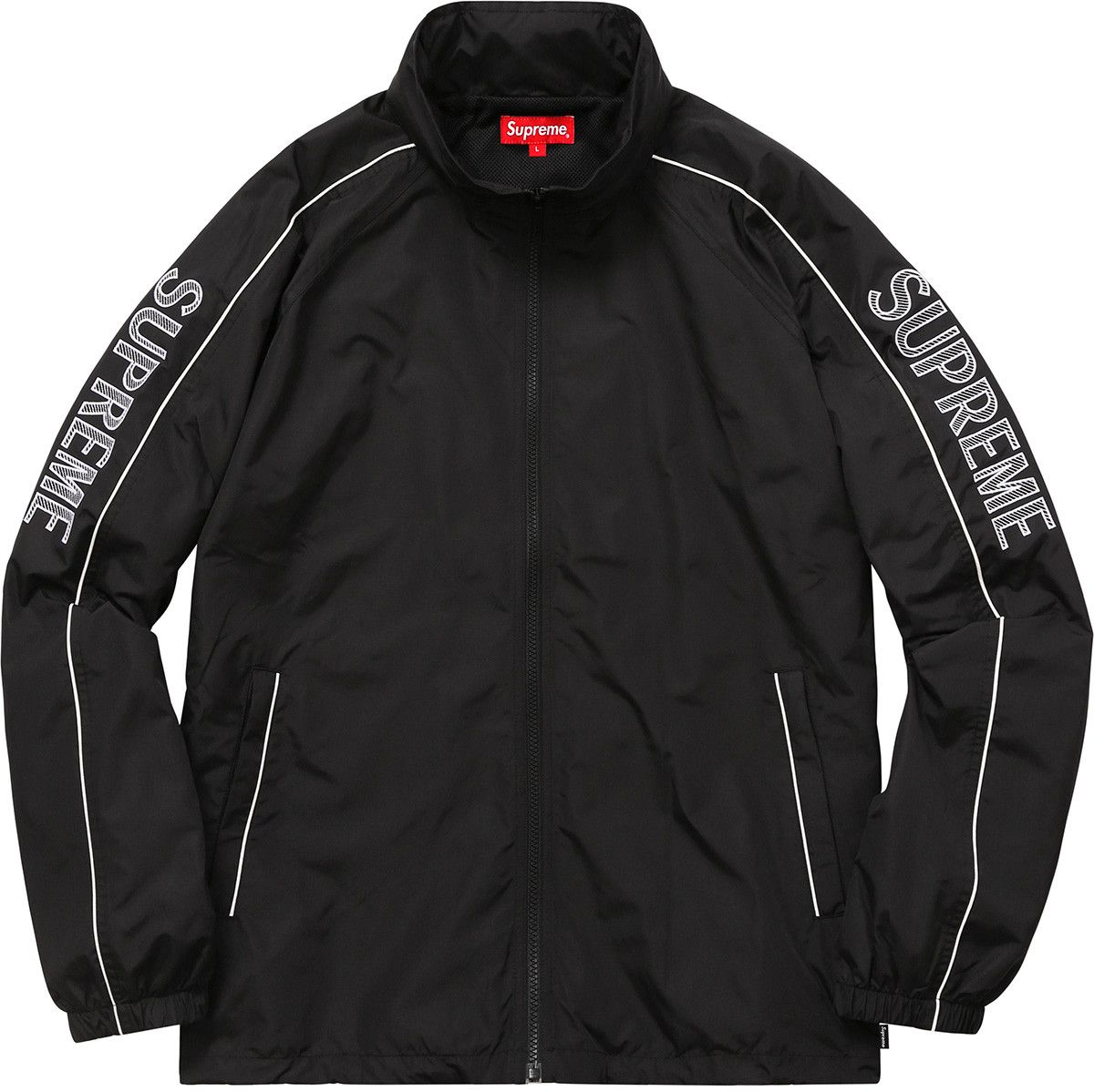 Supreme Striped Logo Windbreaker (S/S 2017) Size US M / EU 48-50 / 2 - 7 Thumbnail