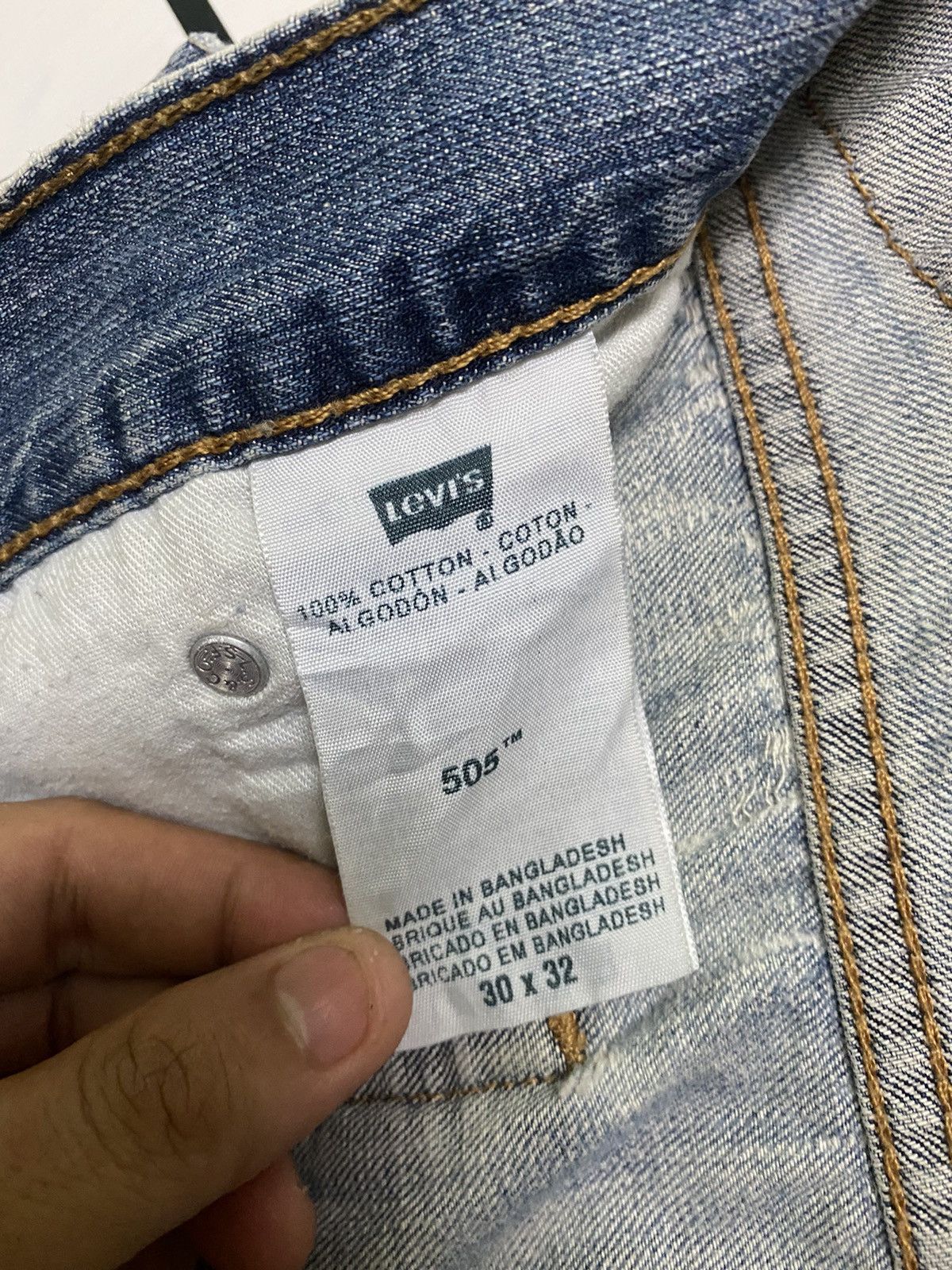 Levi's Vintage Levis 505 Distressed Denim - L33 Size US 32 / EU 48 - 21 Thumbnail