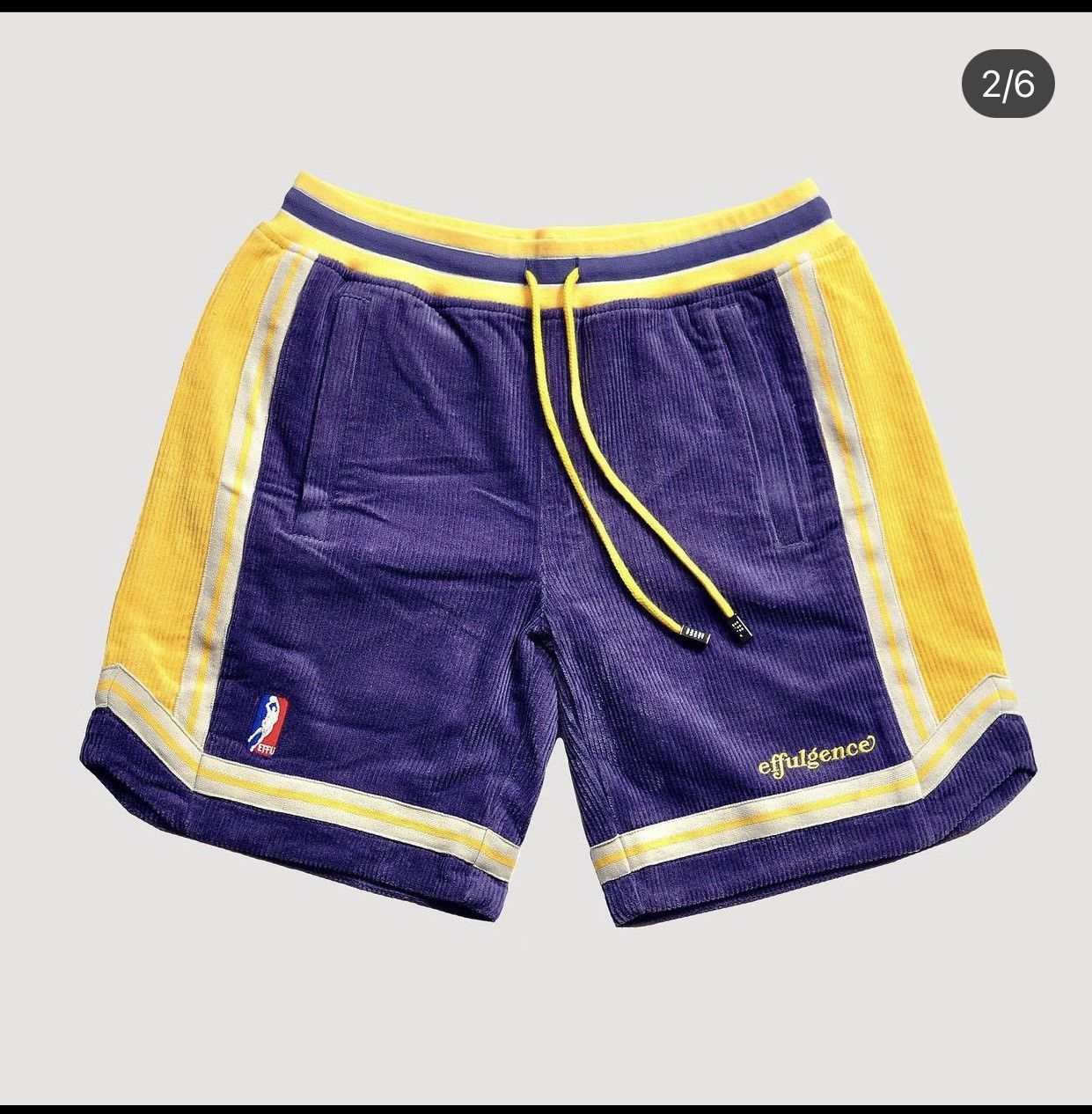 Effulgence Lakers Championship Shorts Corduroy outlet Size Small