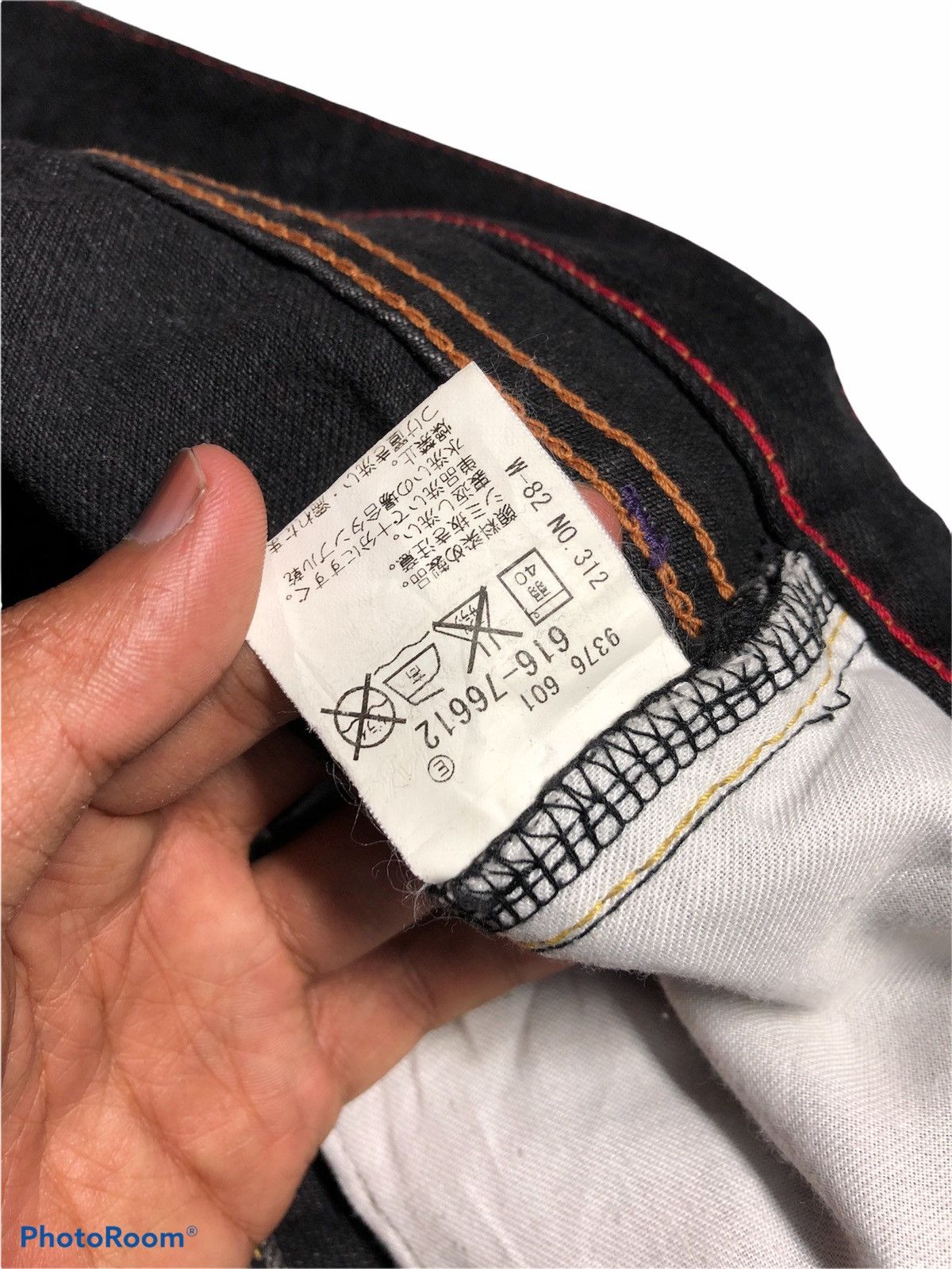 Takeo Kikuchi Distressed Washed Black Denim Size US 33 - 5 Thumbnail