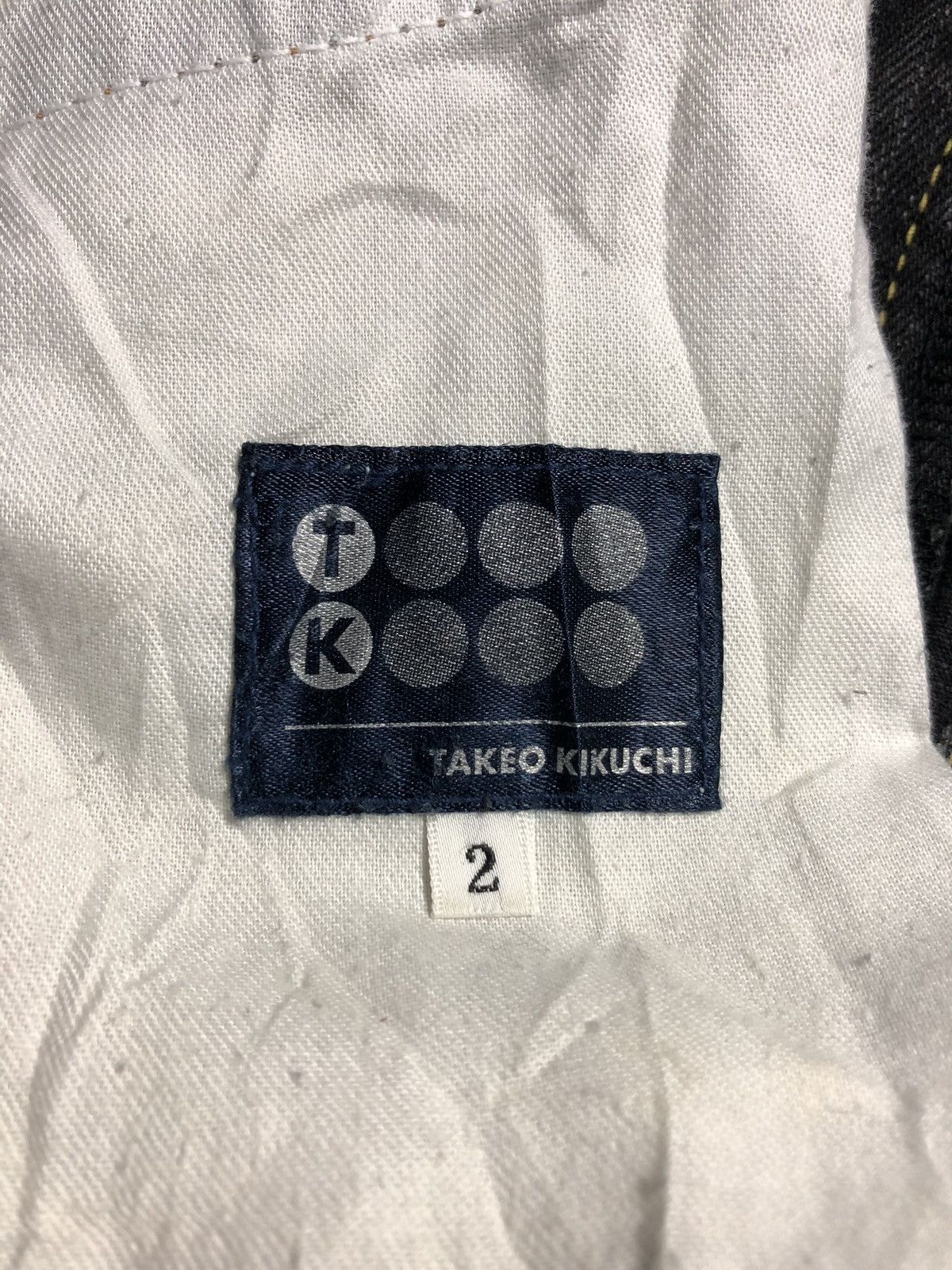Takeo Kikuchi Distressed Washed Black Denim Size US 33 - 6 Thumbnail