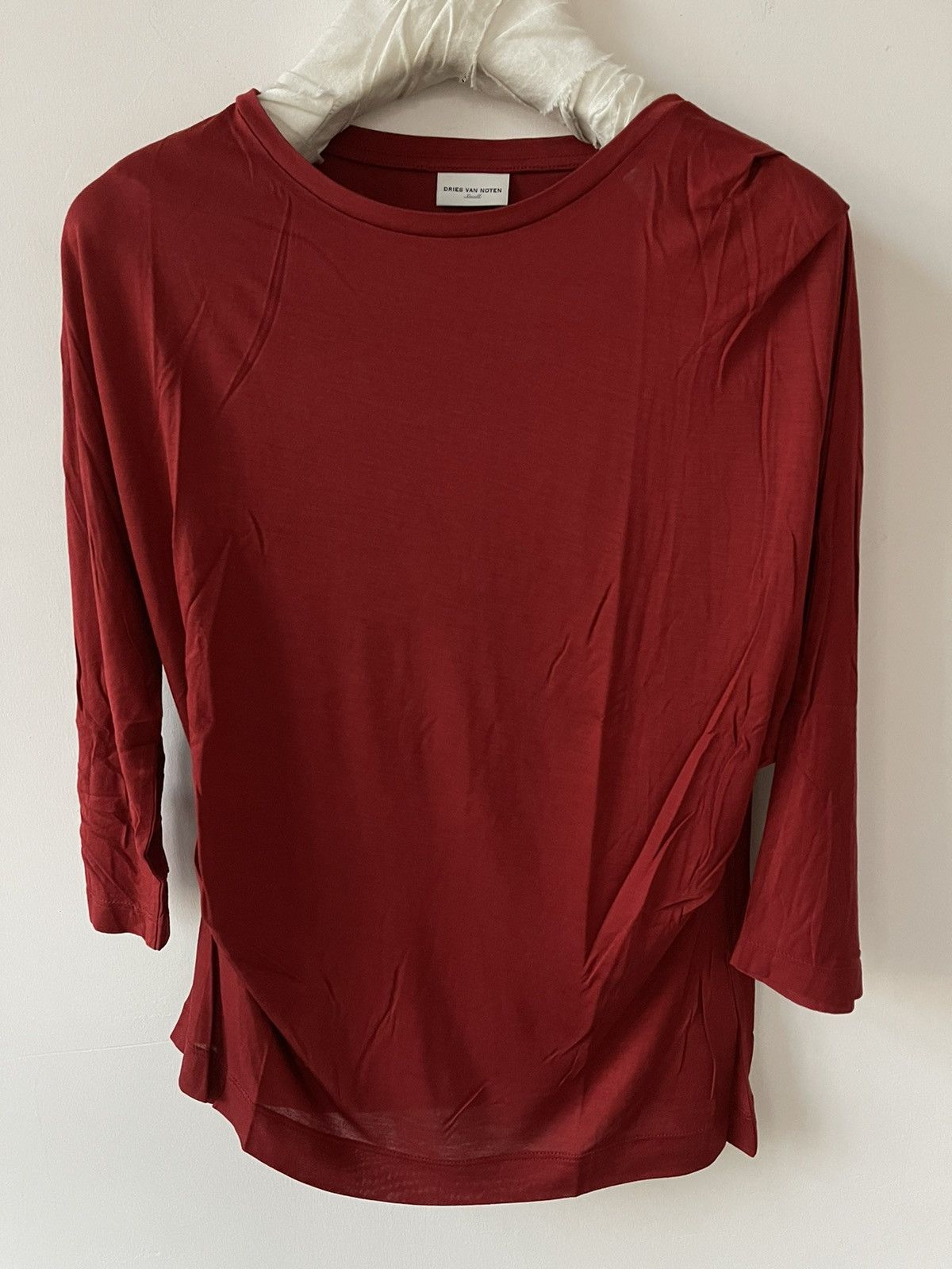 Dries Van Noten WMNS Ruched viscose t-shirt Size US S / EU 44-46 / 1 - 1 Thumbnail